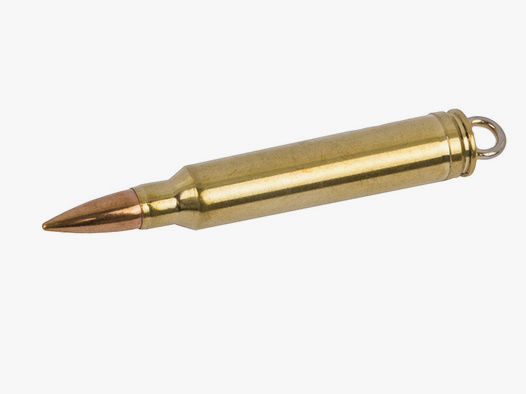 SchlĂĽsselanhĂ¤nger Kaliber .300 Winchester Magnum Patrone handgefertigt