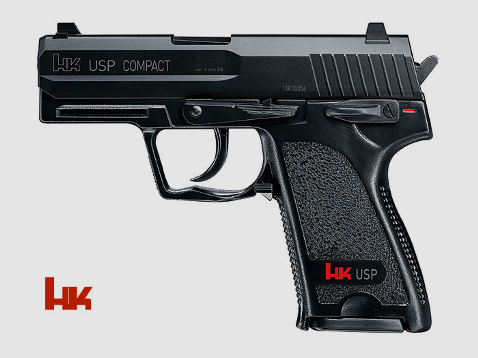 Softair Pistole Heckler und Koch USP Compact, Federdruck, Kal. 6 mm BB (FREI)