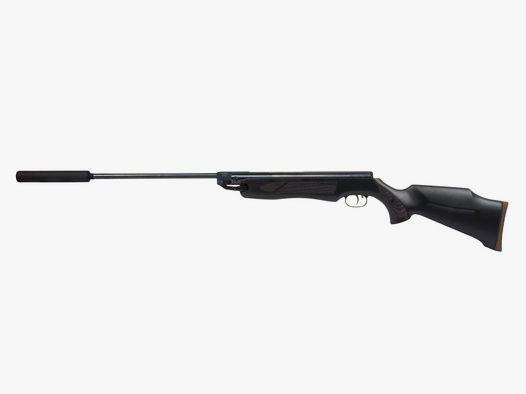 Knicklauf Luftgewehr Weihrauch HW 35 K Pure Black schwarzer Hartholzschaft mit Fischhaut SchalldĂ¤mpfer Kaliber 4,5 mm (P18)