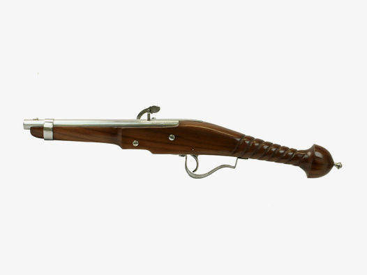 Vorderlader Luntenschlosspistole Matchlock Pistol Kaliber .63 bzw. 16 mm gedrehter Griff (P18)