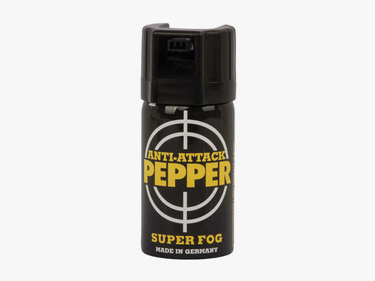 Abwehrspray Pfefferspray Anti-Attack Pepper Super Fog SprĂĽhnebel 40 ml