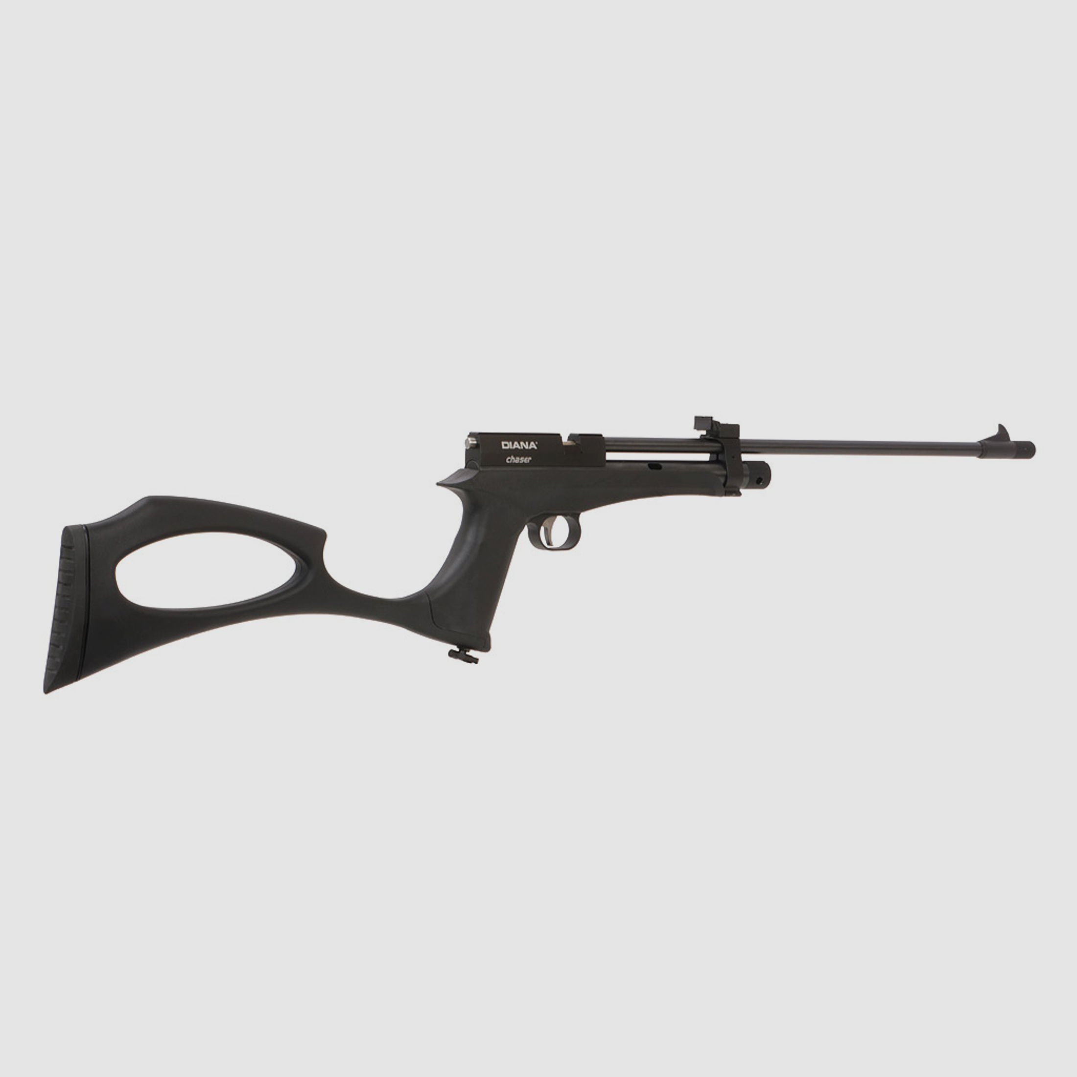 CO2 Pistole und Gewehr Diana Chaser Rifle Set mit SchalldĂ¤mpfer Kaliber 4,5 mm (P18)
