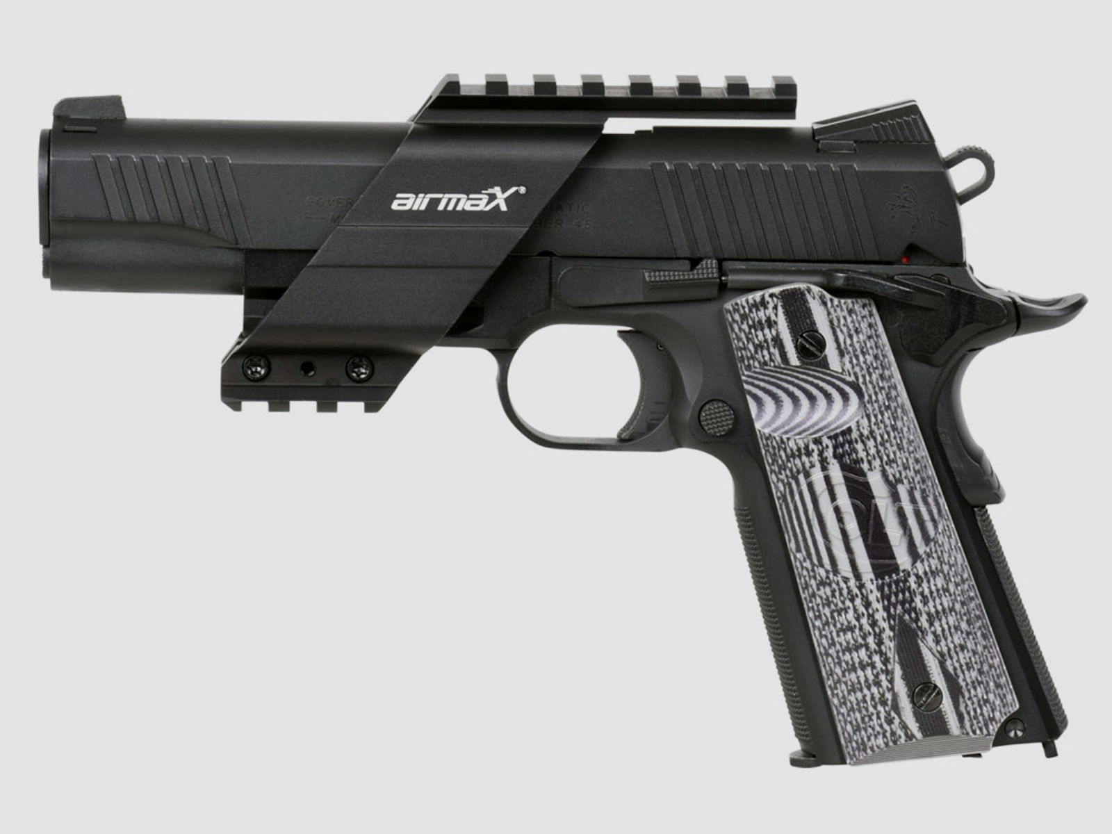 Pistolenmontage universal fĂĽr Pistolen mit 22 mm Unterlaufschiene Metall fĂĽr Optiken oder andere Anbauteile