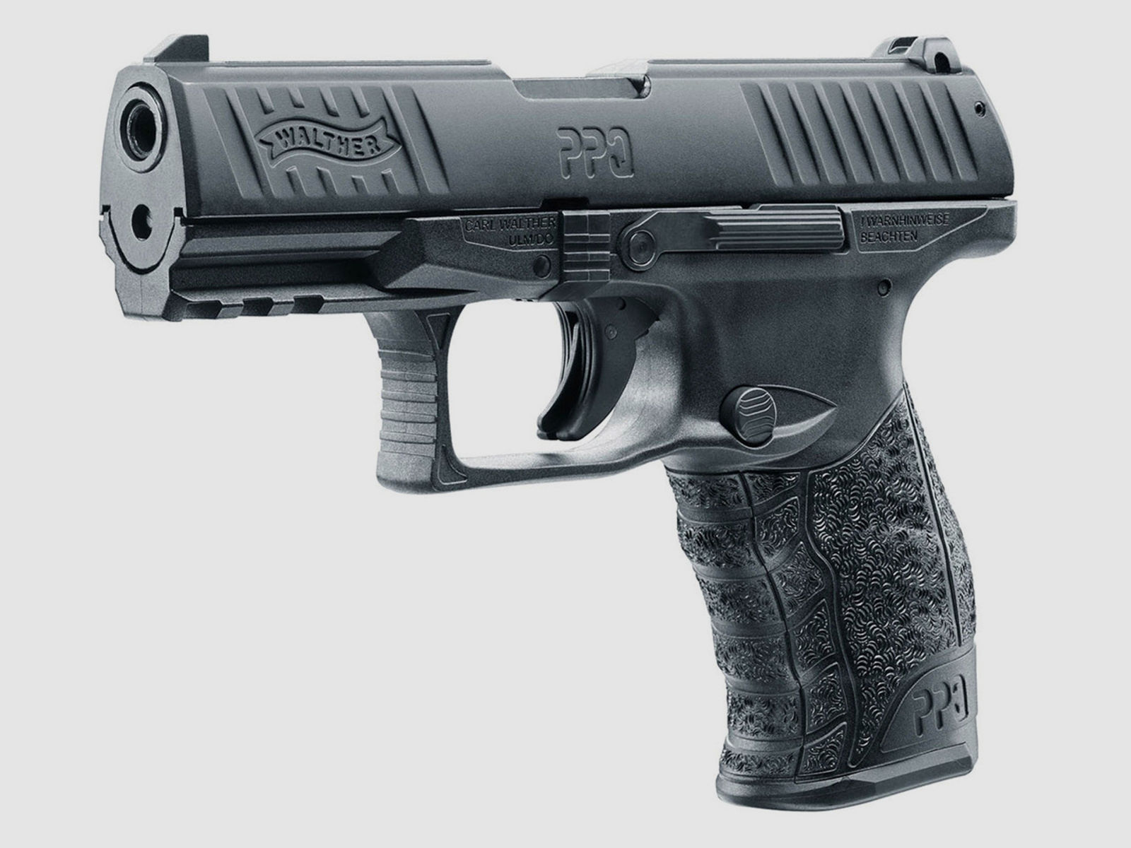 Schreckschuss Pistole Walther PPQ M2 schwarz Kaliber 9 mm P.A.K. (P18) + Universalholster