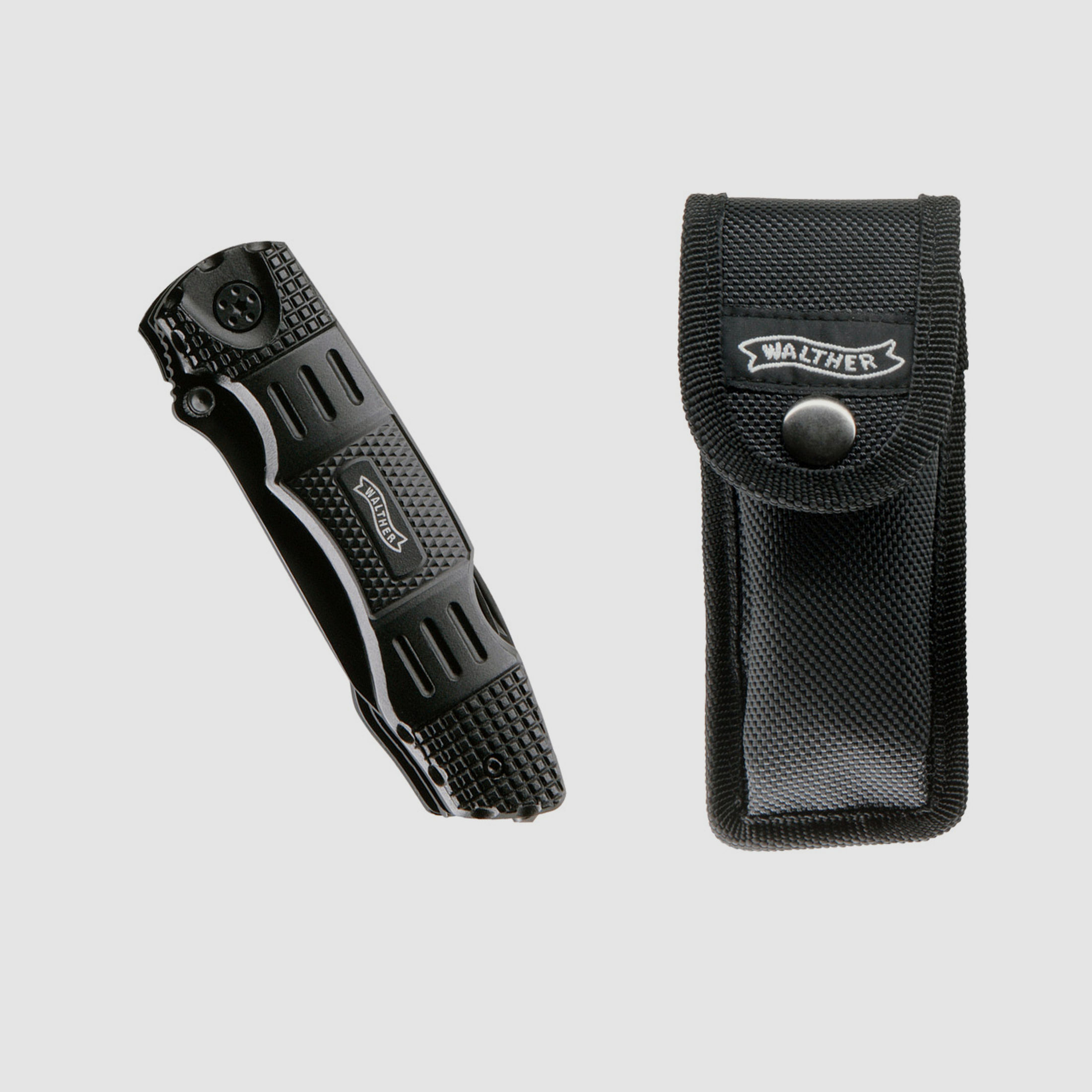 Multitool Einhandmesser Walther MTK Multi Tac Knife Stahl 440c KlingenlĂ¤nge 8 cm Kombizange Bithalter inklusive Nylonholster (P18)