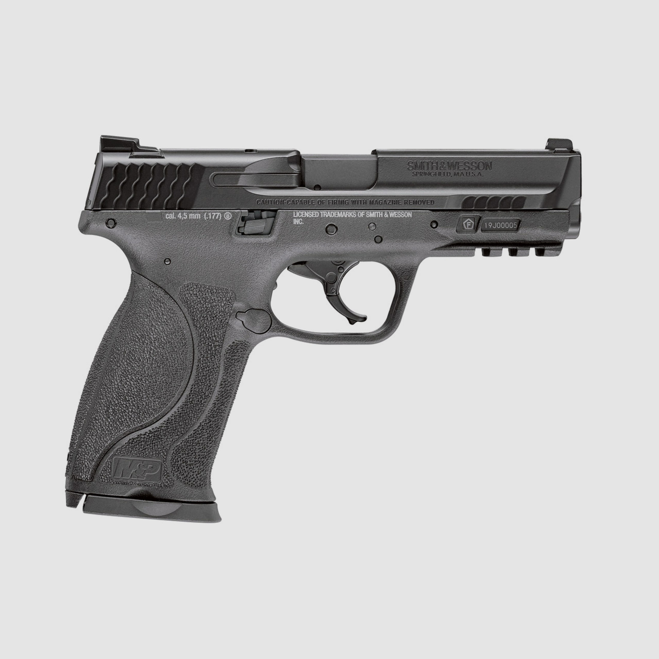 CO2 Pistole Smith & Wesson M&P9 M2.0  Blowback schwarz Kaliber 4,5 mm BB (P18)