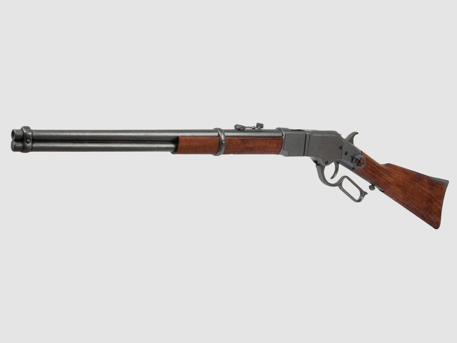 Deko Gewehr Winchester USA 1866 Carbine lever action voll beweglich LĂ¤nge 100 cm altgrau