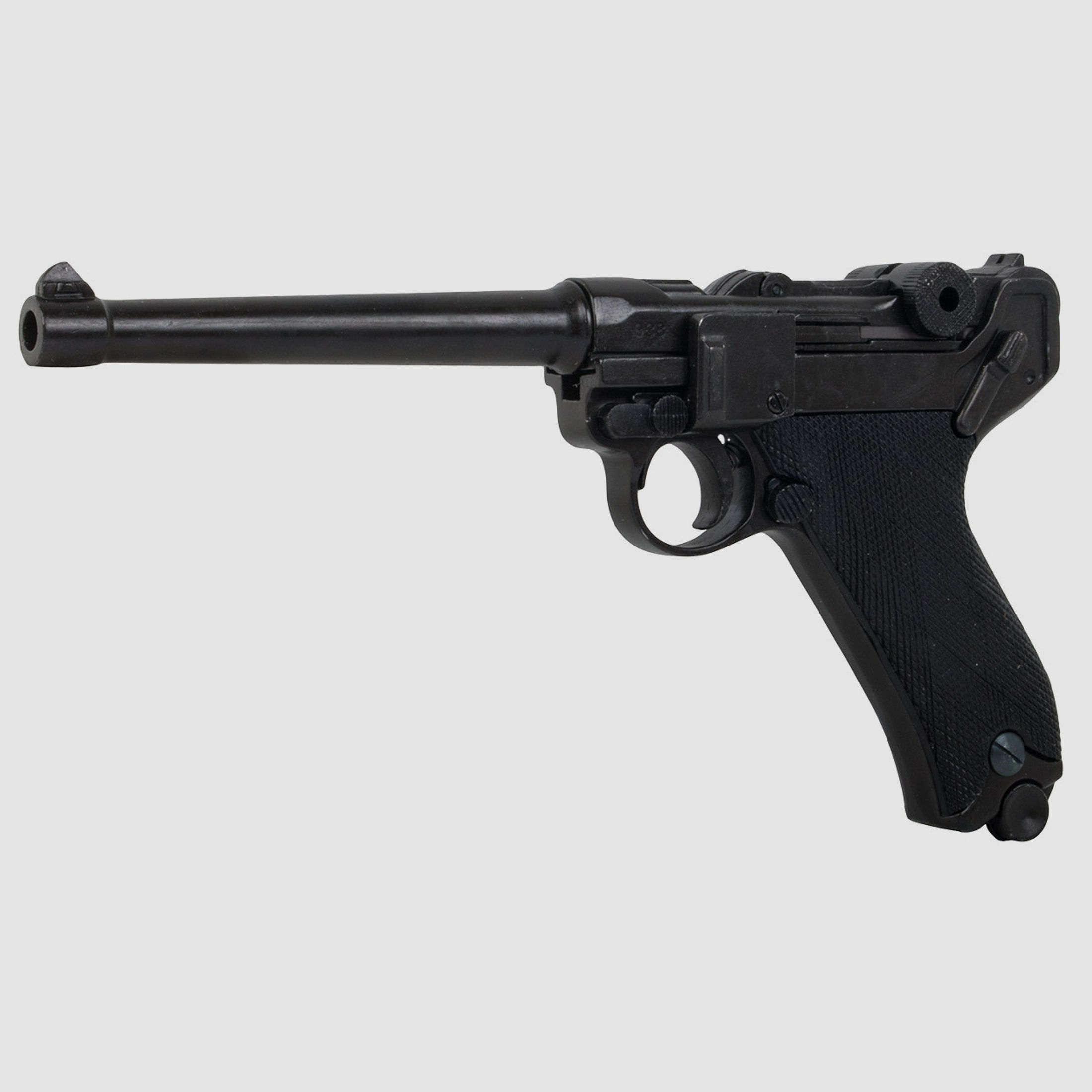 Denix Deko Pistole Luger P08 Deutschland 1898 LĂ¤nge 30 cm schwarz Kunststoffgriffschalen