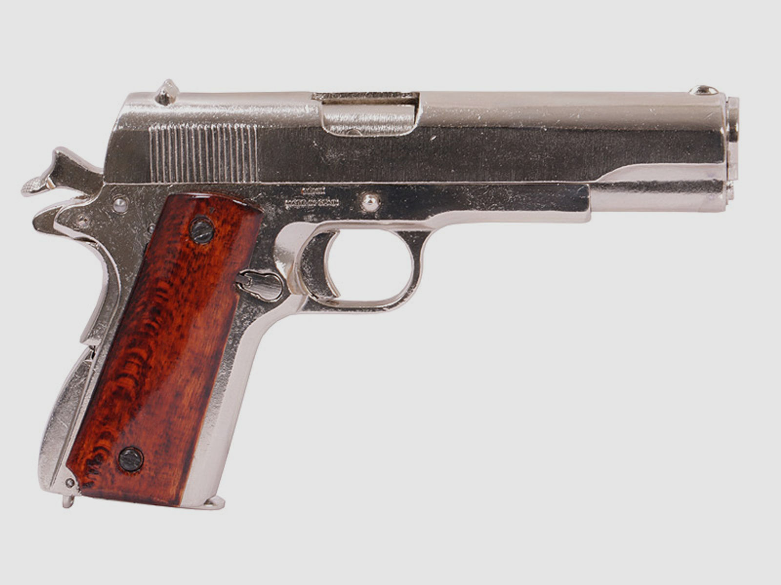 Denix Deko Pistole Colt Government M1911A1 Kaliber .45  Automatik zerlegbar LĂ¤nge 24 cm nickel