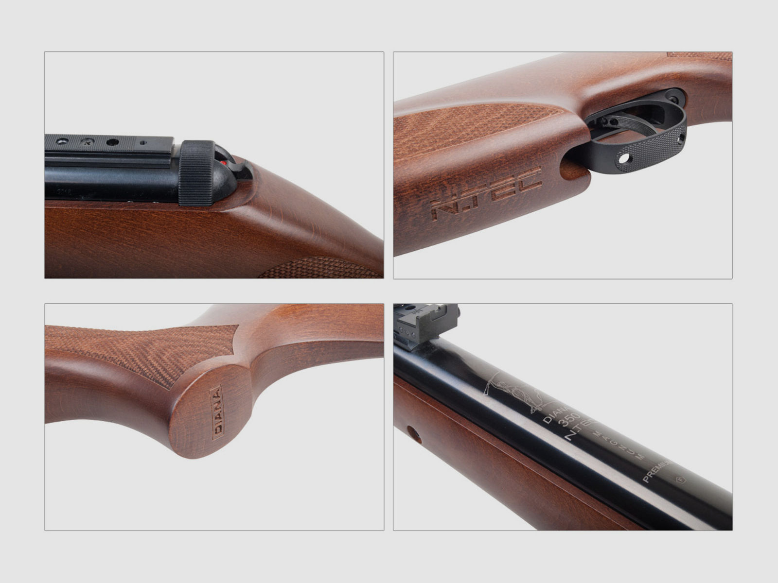 Knicklauf Luftgewehr Diana 350 N-TEC Magnum Premium Buchenholzschaft Kaliber 4,5 mm (P18)