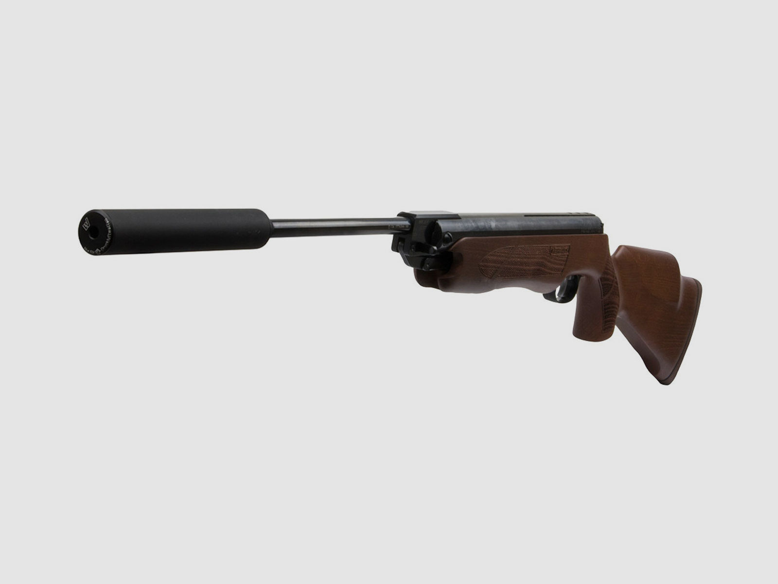 Knicklauf Luftgewehr Weihrauch HW 35 K Hartholzschaft mit Fischhaut SchalldĂ¤mpfer Kaliber 4,5 mm (P18)