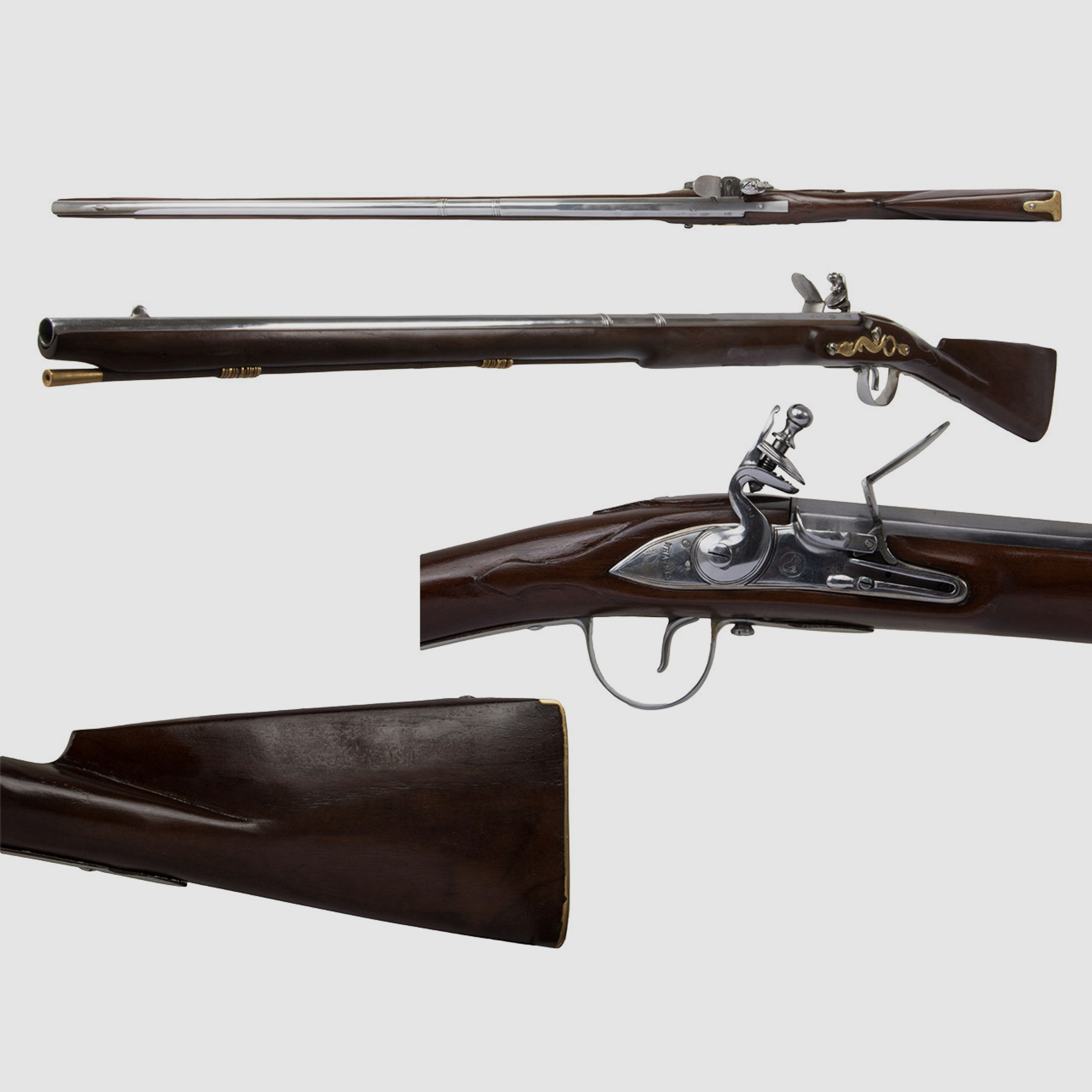 Vorderlader Steinschlossgewehr Trade Muskete 1816 36 Zoll Kaliber .63 bzw. 16 mm (P18)