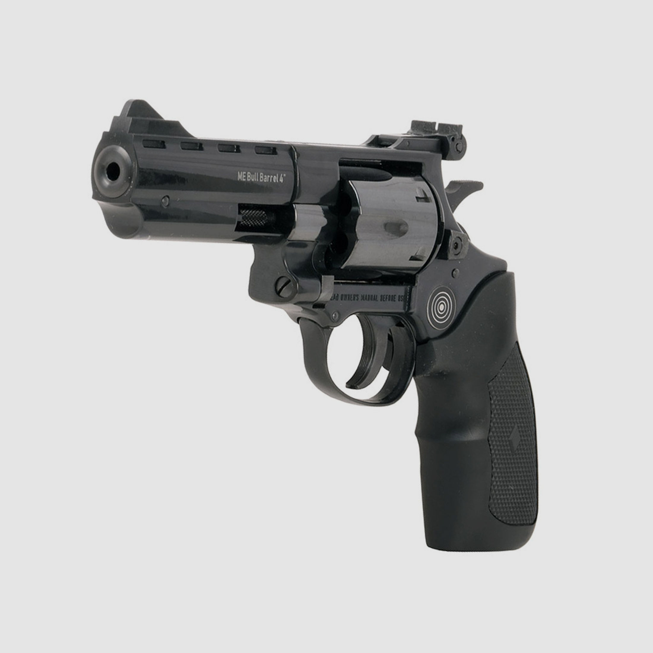 LEP Druckluft Revolver ME Bull Barrel 4 Zoll brĂĽniert Kaliber 5,5 mm (P18)