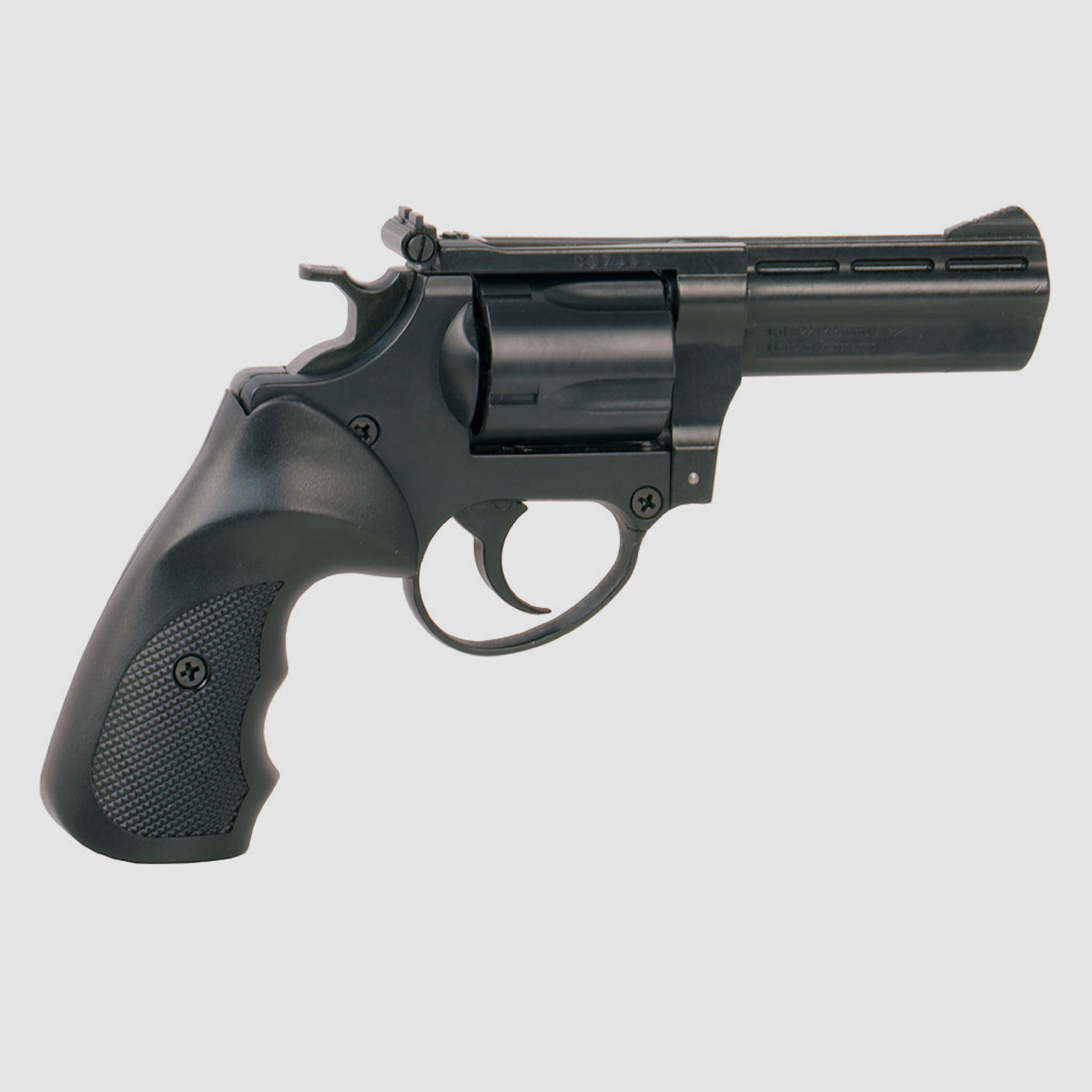 LEP Druckluft Revolver ME 38 Magnum brĂĽniert Kaliber 5,5 mm (P18)+ Handpumpe LEP Patronen Diabolos