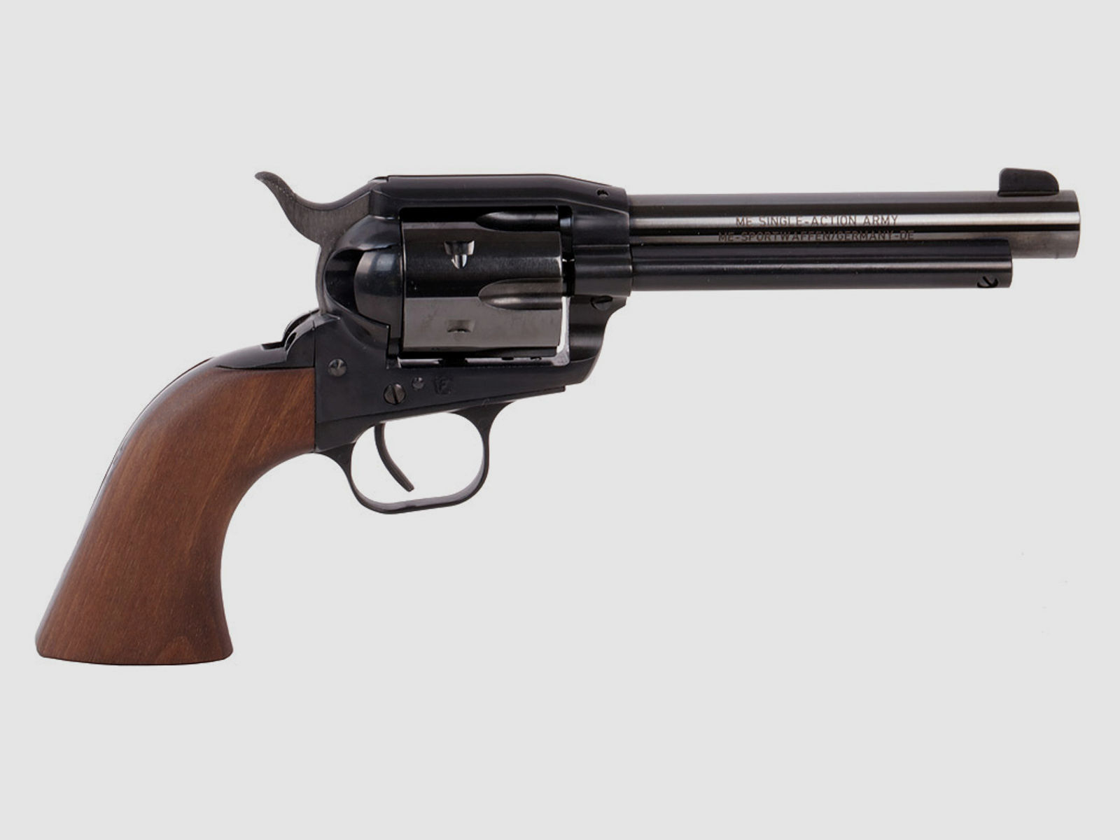 LEP Druckluft Revolver ME Single Action Army 5,5 Zoll Kaliber 5,5 mm (P18) + Handpumpe LEP Patronen Diabolos