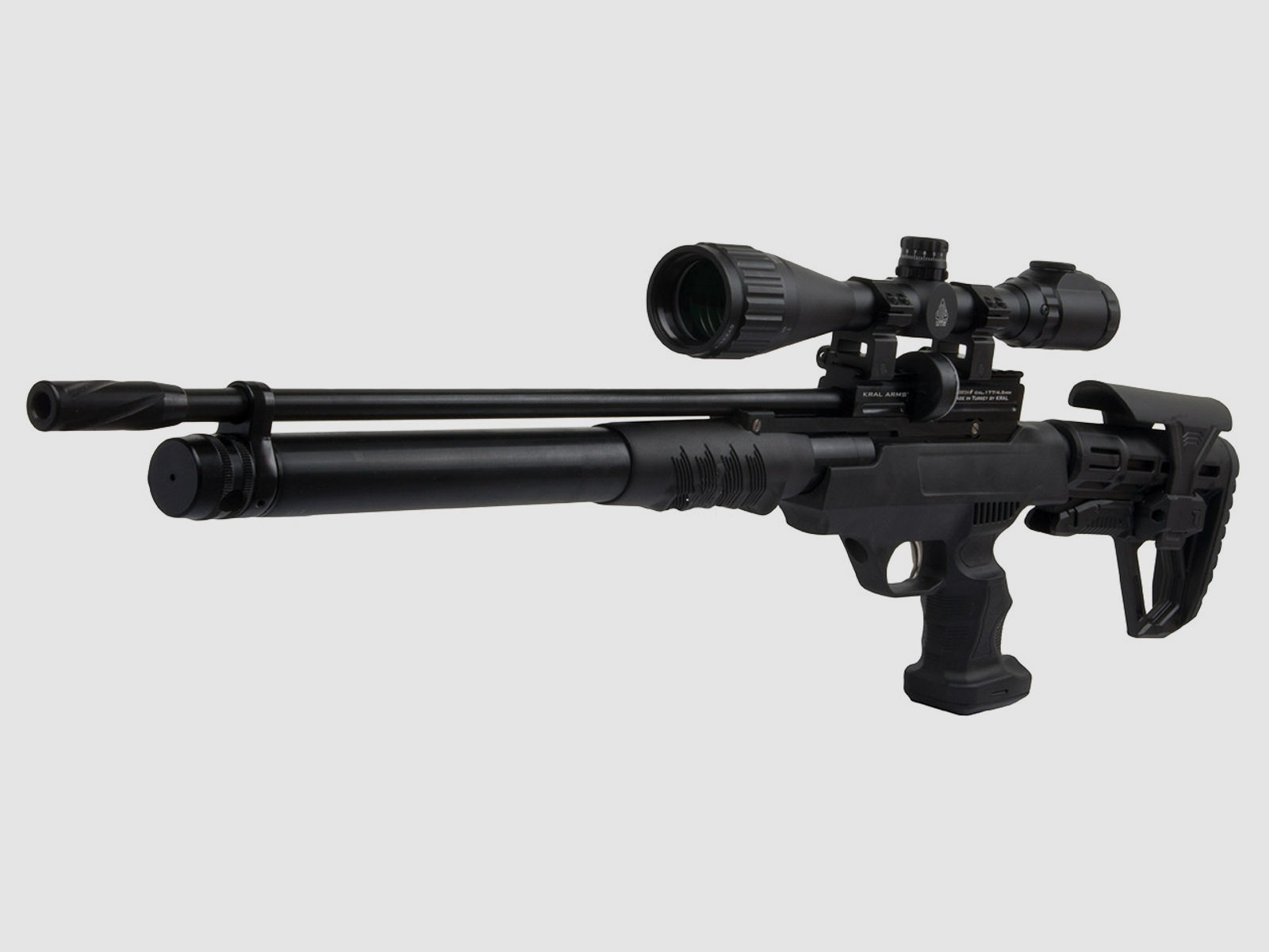Pressluftgewehr Kral Arms Puncher Rambo Pumpgun Kunststoffschaft Kaliber 4,5 mm (P18)