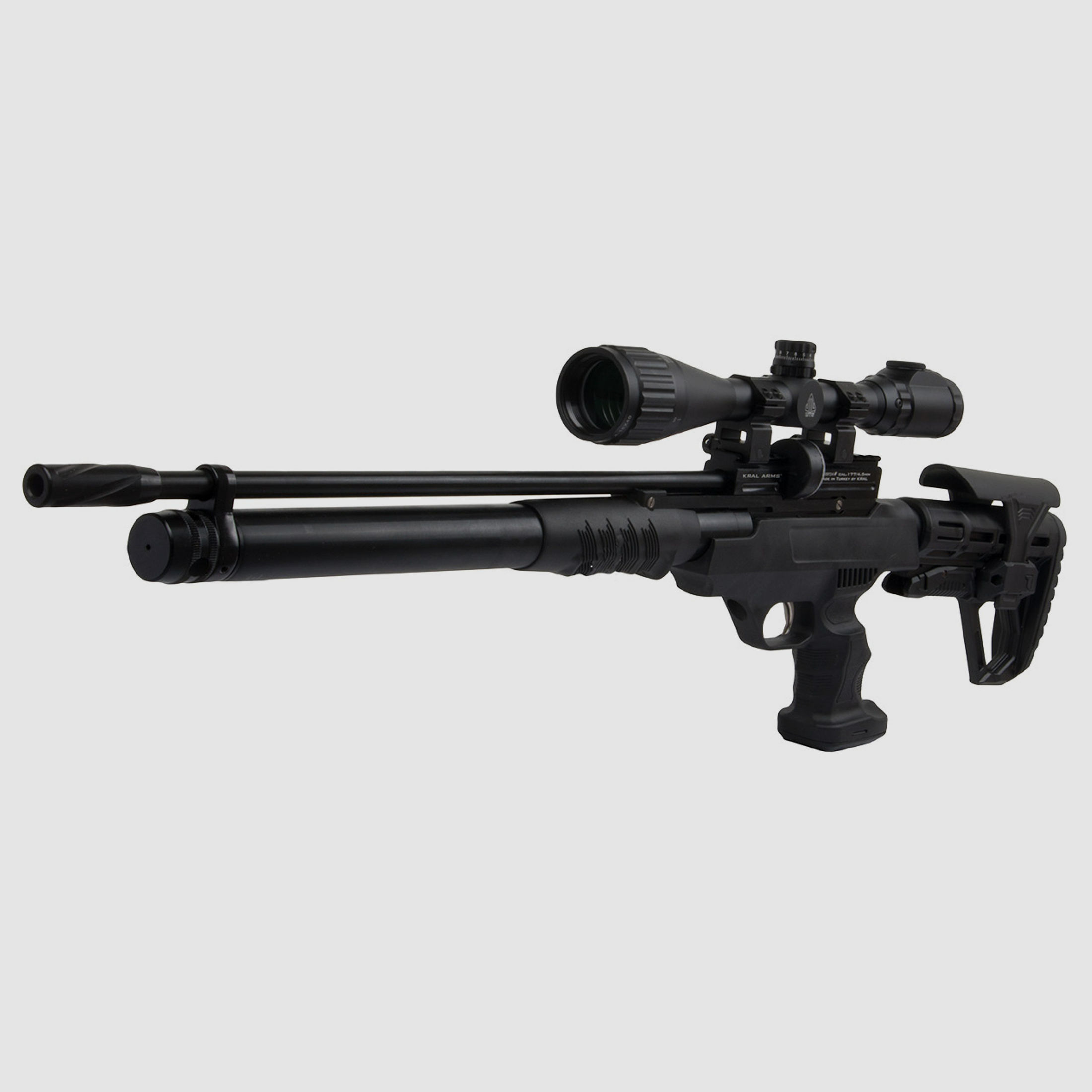 Pressluftgewehr Kral Arms Puncher Rambo Pumpgun Kunststoffschaft Kaliber 4,5 mm (P18)