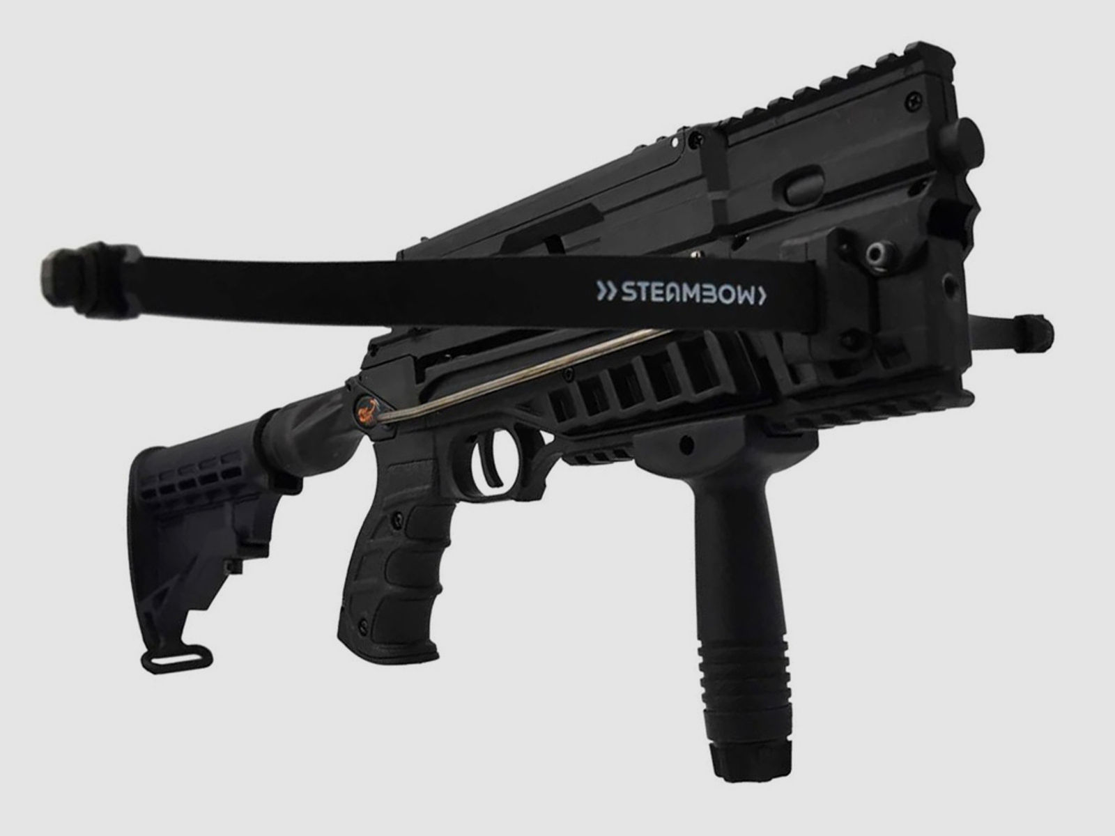 Multishot Pistolenarmbrust Steambow AR-6 Stinger II Tactical 55 Ibs Tuning Abzug Schnellwechsel-Wurfarmsystem inklusive ZubehĂ¶r (P18)