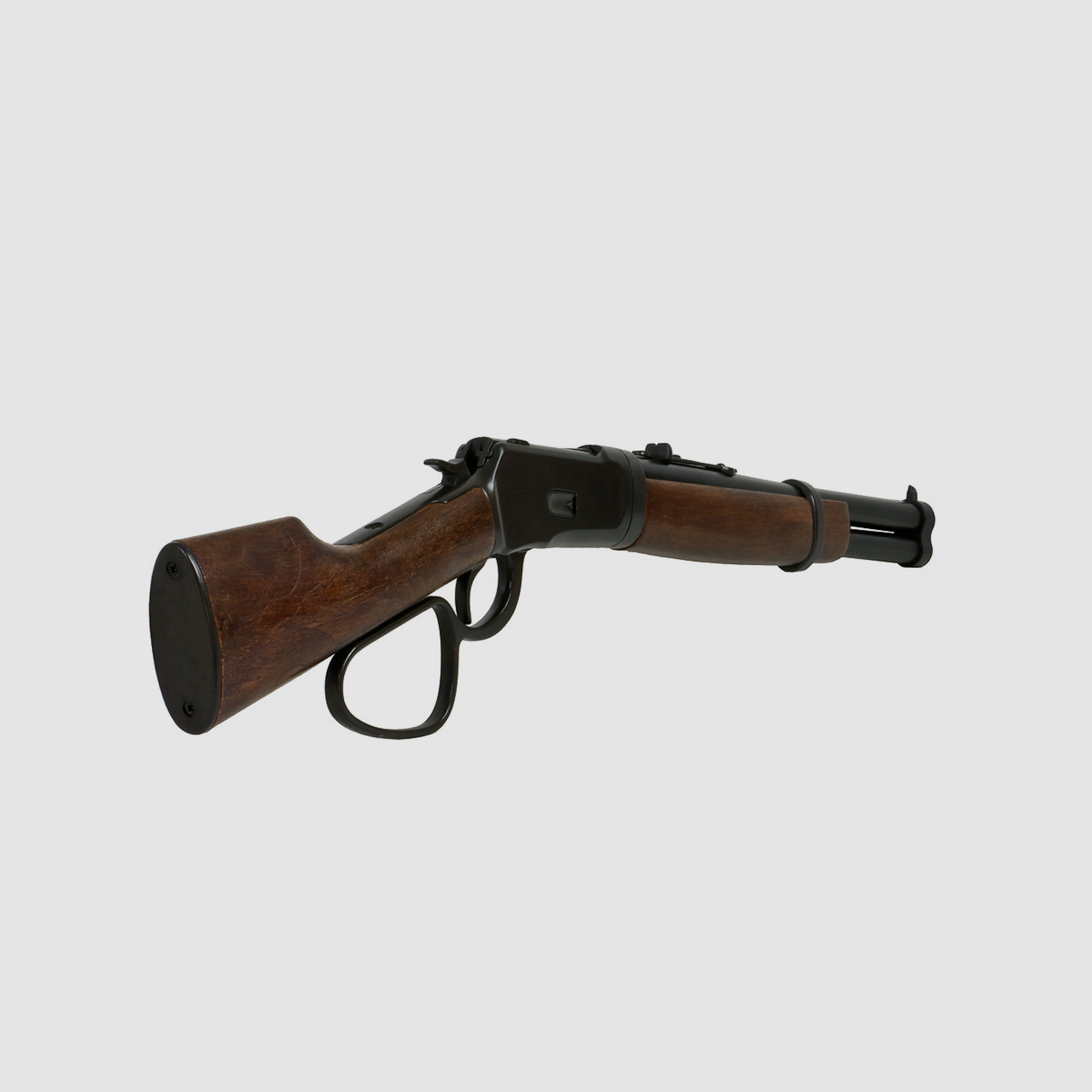 Deko Westerngewehr Kolser Winchester Mare s Leg 26 Zoll realistisches Repetieren mit HĂĽlsenauswurf LĂ¤nge 67 cm schwarz