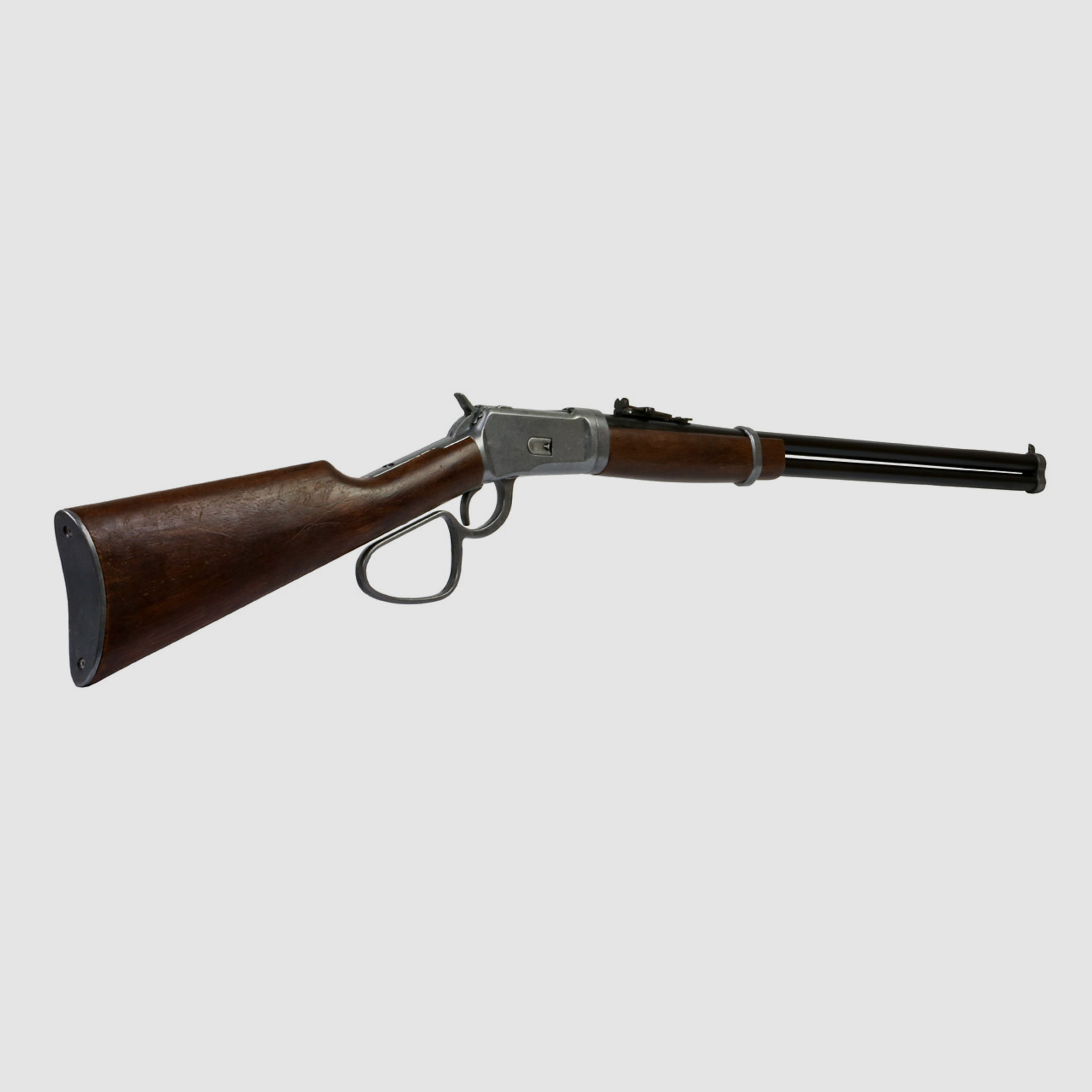 Deko Westerngewehr Kolser Winchester Mod. 92 Carbine Long Range USA 1892 voll beweglich LĂ¤nge 108 cm altgrau