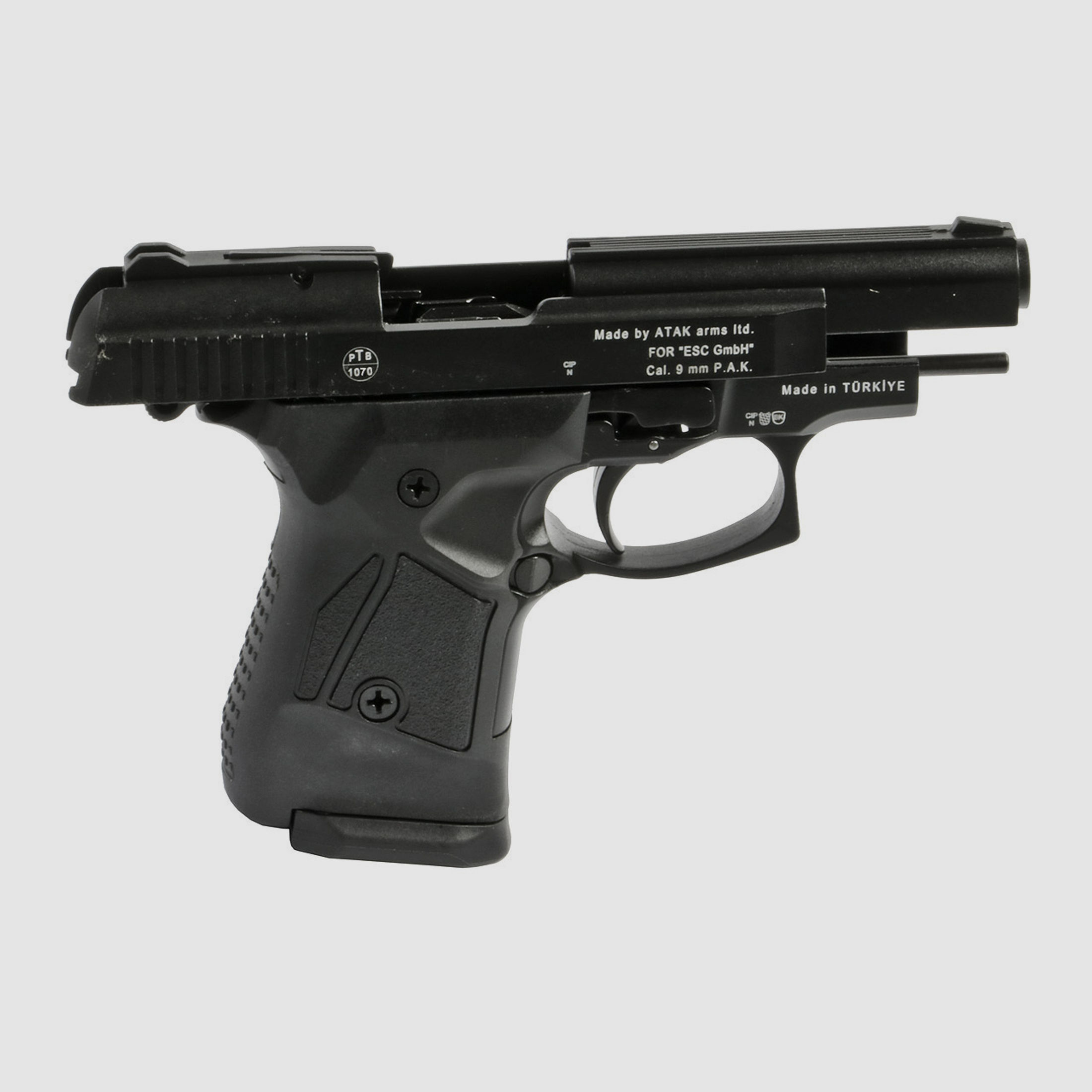 Schreckschuss Pistole Zoraki 914-P schwarz PTB 1070 Kaliber 9 mm P.A.K. (P18)