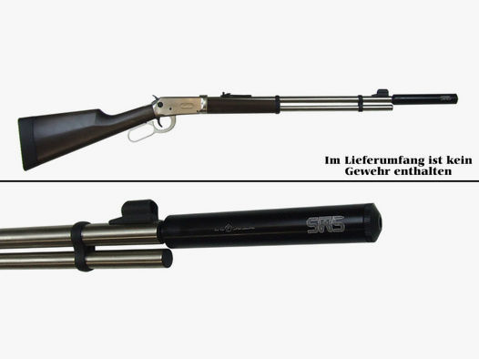 SWS SchalldĂ¤mpferset fĂĽr Walther Lever Action CO2 Gewehr schwarz (P18)