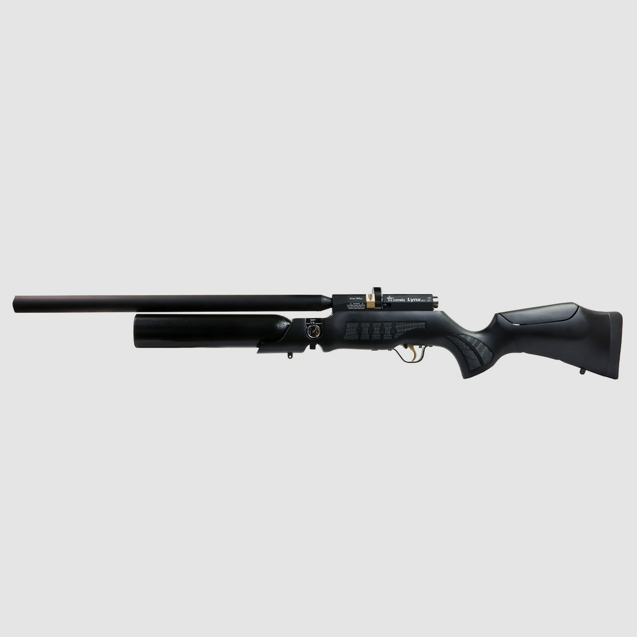 Pressluftgewehr SWS Cometa Lynx V10 MK2 Black, schwarzer Buchenholzschaft mit verstellbarer Backe, Kaliber 4,5 mm (P18)
