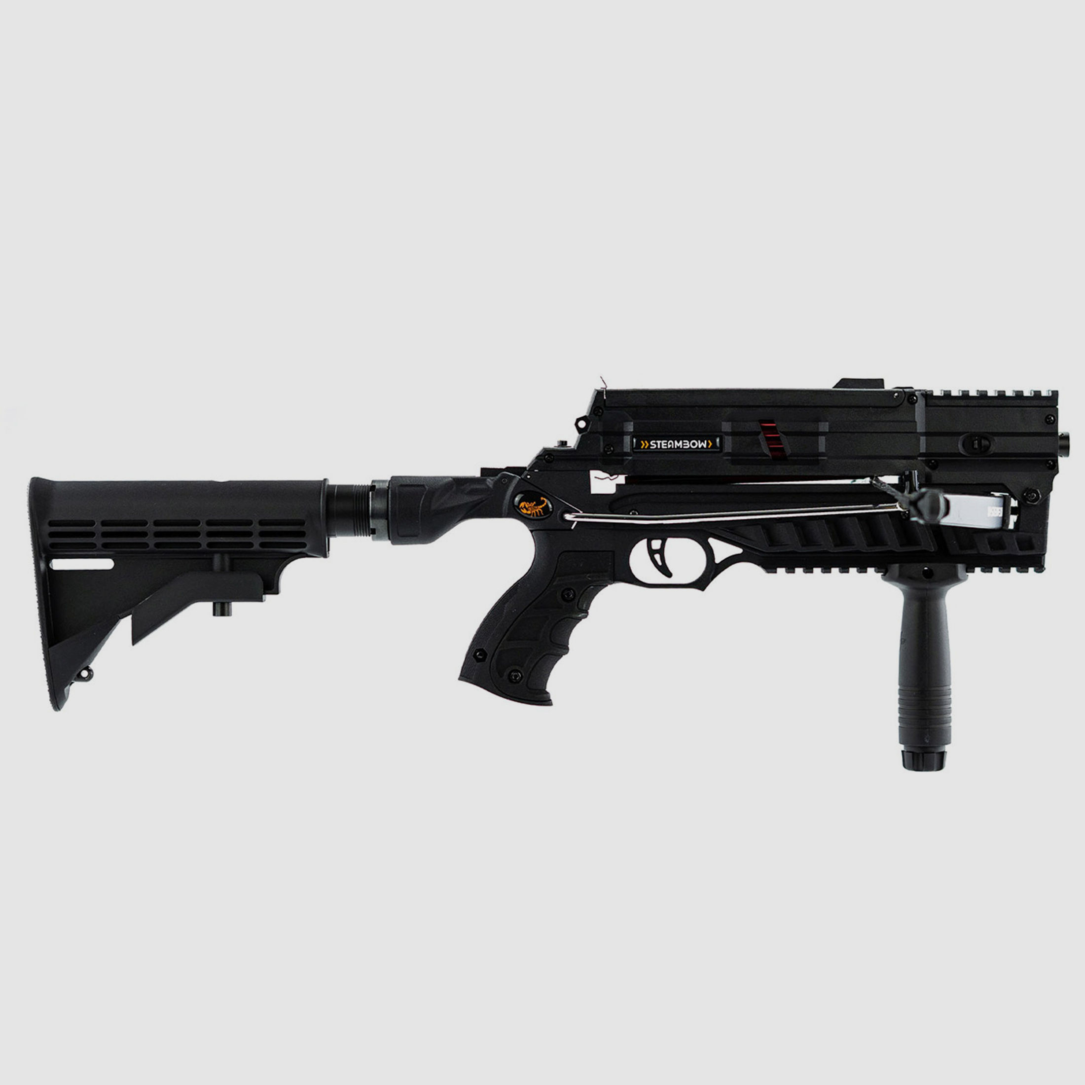 Multishot Pistolenarmbrust Steambow AR-6 Stinger II Tactical 55 lbs 6 Schuss Magazin (P18)