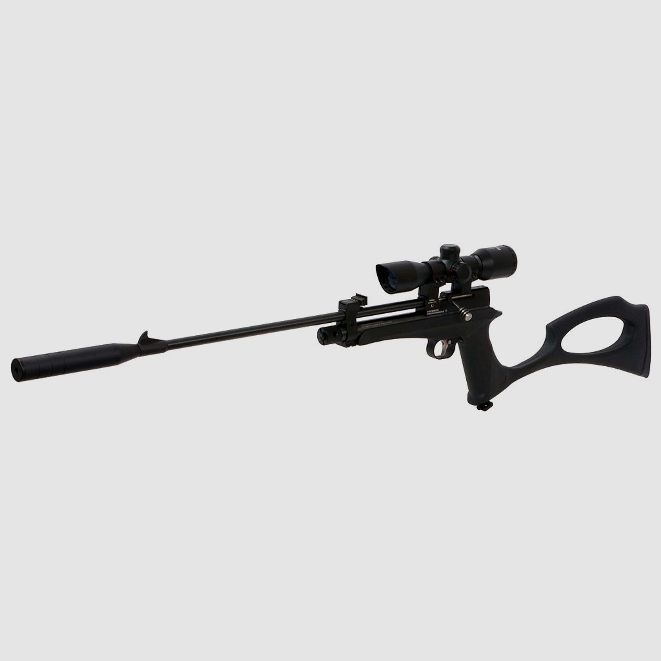 CO2 Pistole und Gewehr Diana Chaser Rifle Set mit SchalldĂ¤mpfer Kaliber 4,5 mm (P18)
