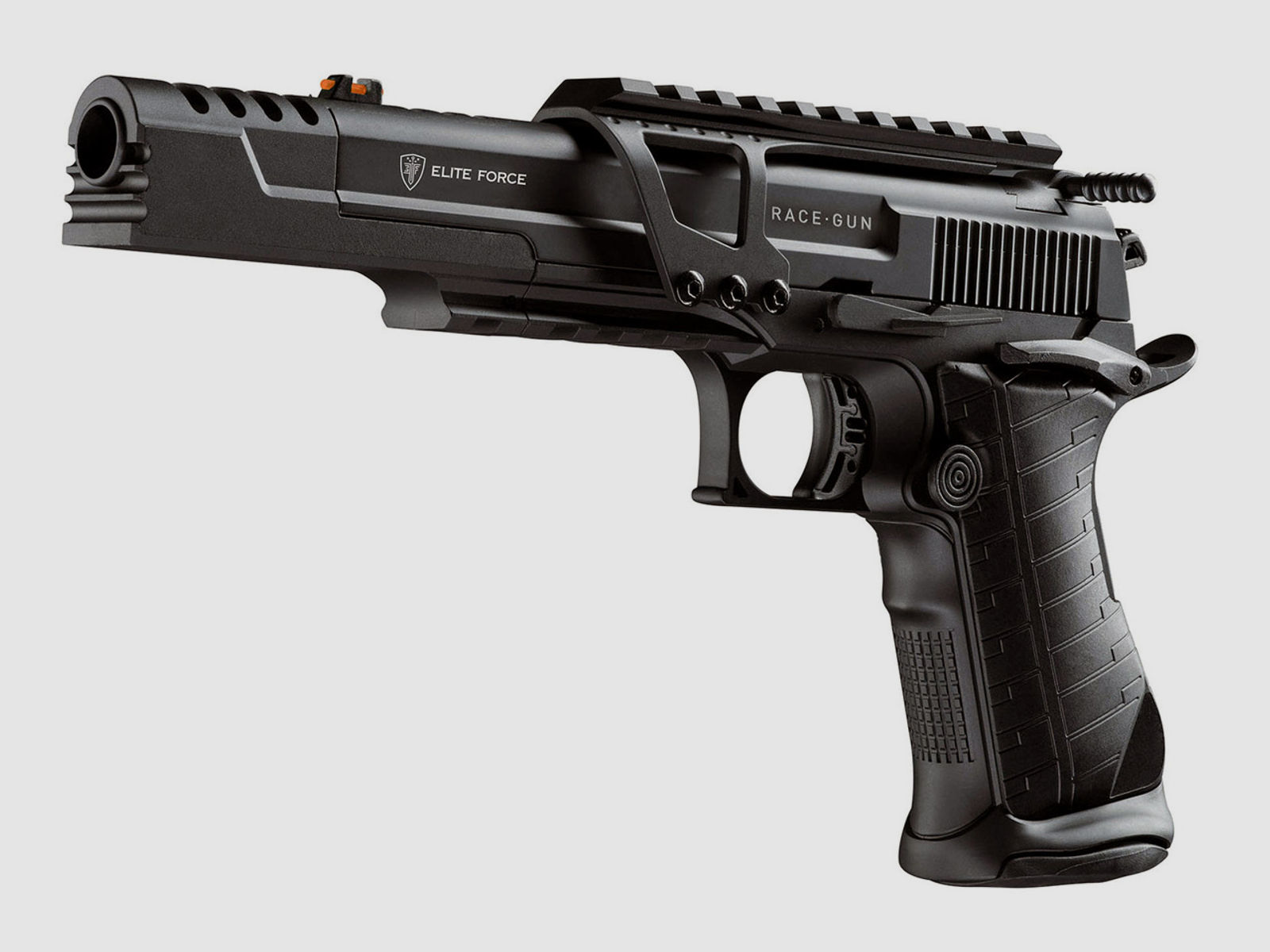 Softair CO2 Pistole Elite Force RaceGun Blowback Kaliber 6 mm BB (P18)  + Red Dot Walther Competition III