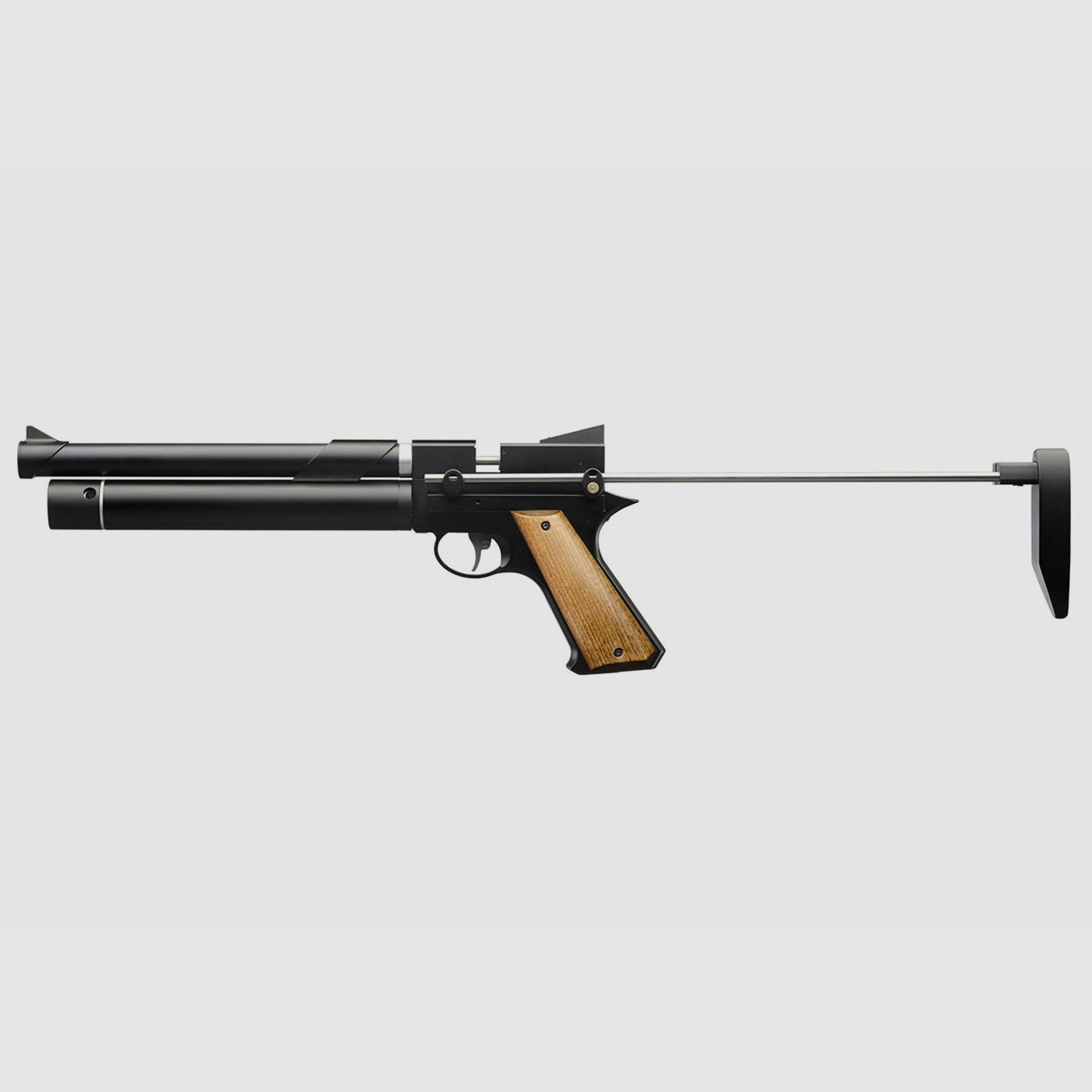 Pressluftpistole airmaX PP750 mit Regulator und SchulterstĂĽtze Kaliber 4,5 mm (P18)