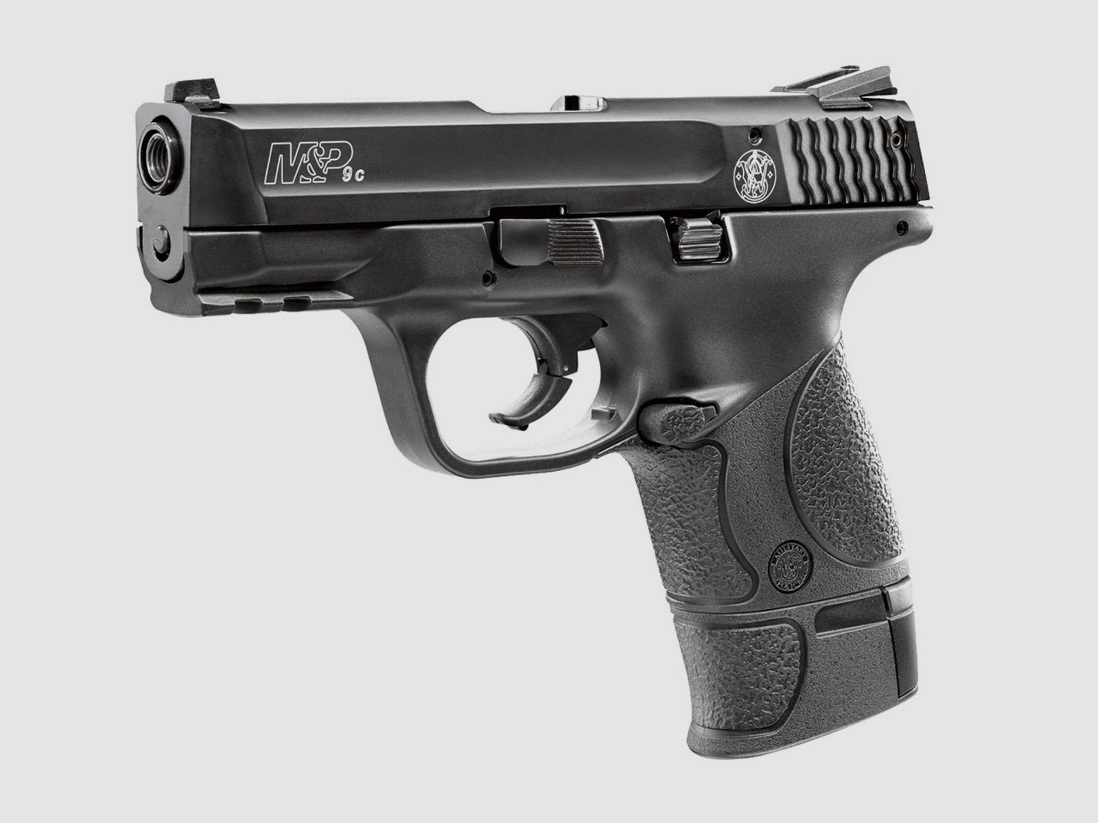 Schreckschuss Pistole Smith & Wesson M&P 9c schwarz 2 Magazine Kaliber 9 mm P.A.K. (P18)