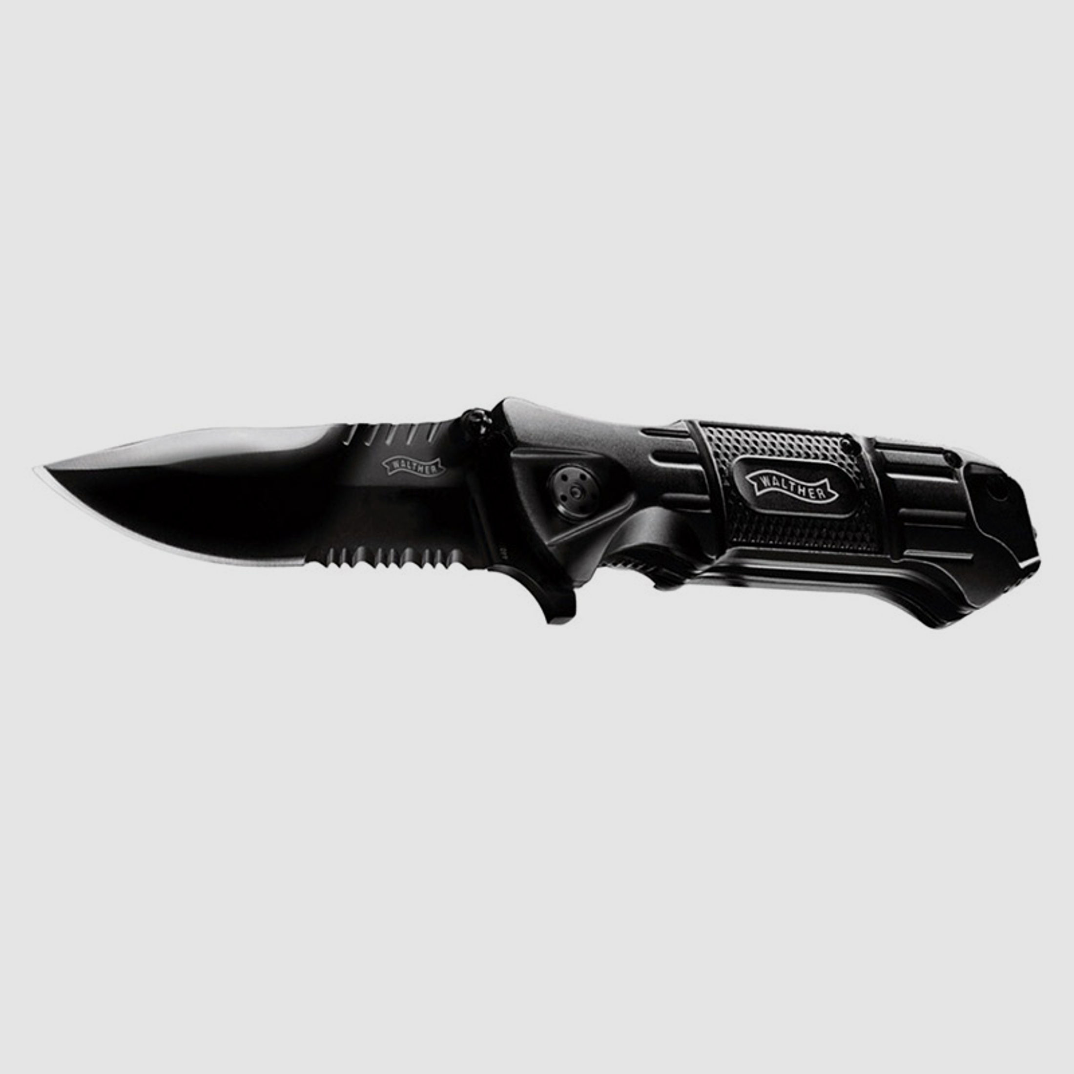 Einhandmesser Walther BTK Black Tac Knife Stahl 440C KlingenlĂ¤nge 8,5 cm (P18)