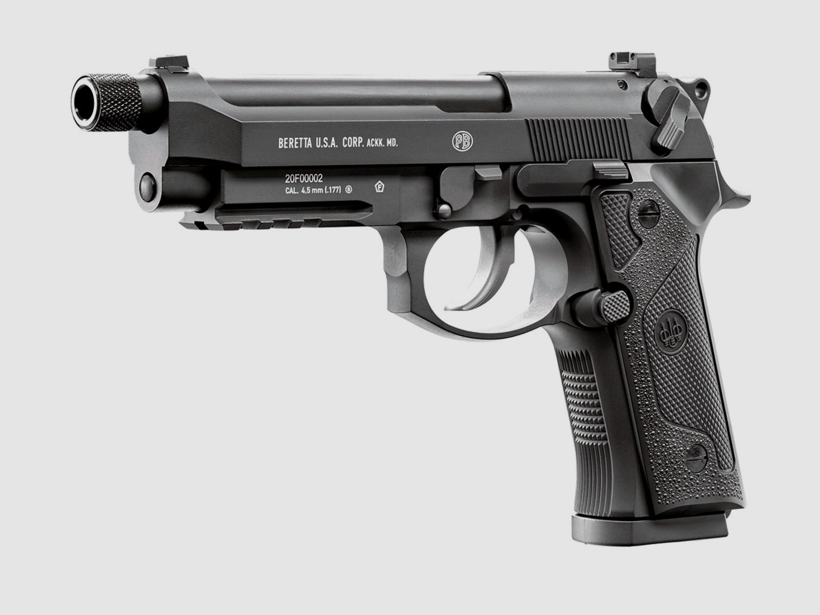 B-Ware CO2 Pistole Beretta  M9A3 FM schwarz Vollmetall Blowback Kaliber 4,5 mm BB (P18)
