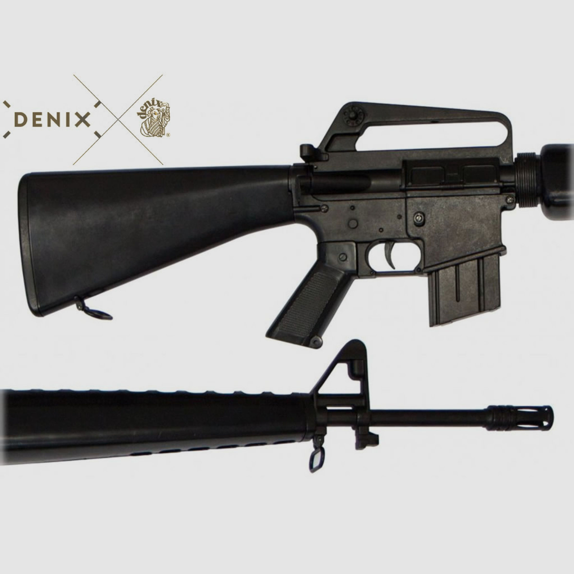 DENIX Deko-Sturmgewehr M16A1, 98 cm, detailgetreuer 1:1 Nachbau, voll beweglich