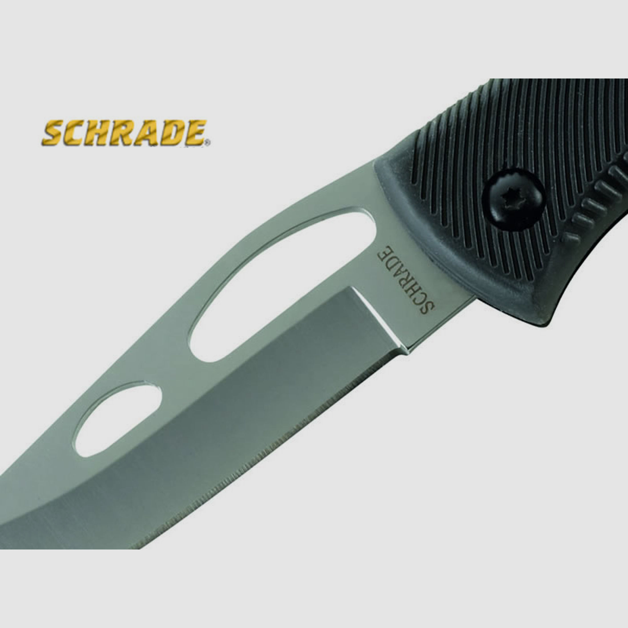 Einhandmesser Schrade Stahl 7CR17HC KlingenlĂ¤nge 8,5 cm inklusive Etui (P18)