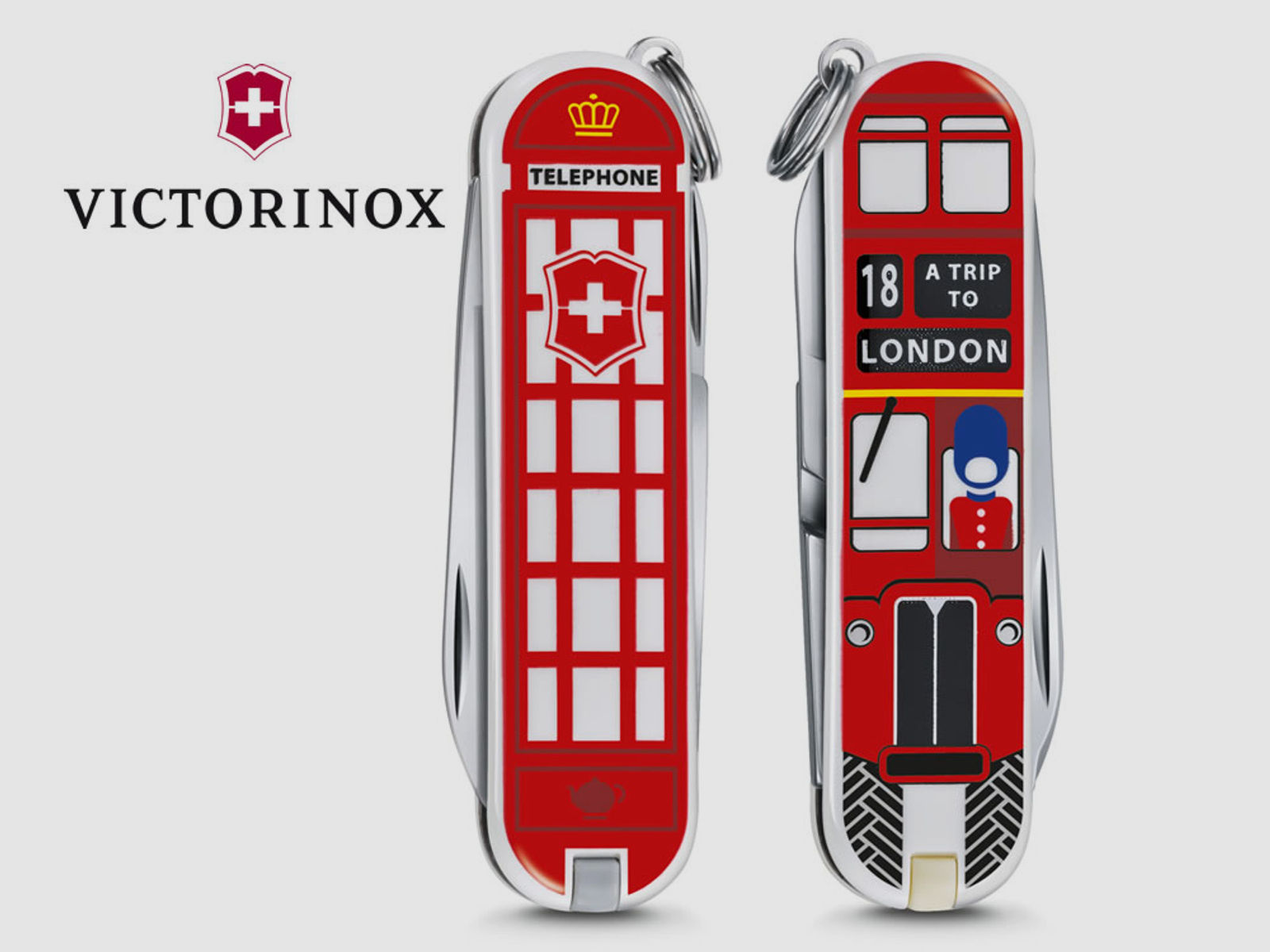 VICTORINOX Taschenmesser LONDON, limitided edition WORLD PLACES, 7 Funktionen, Schweizer Taschenmesser