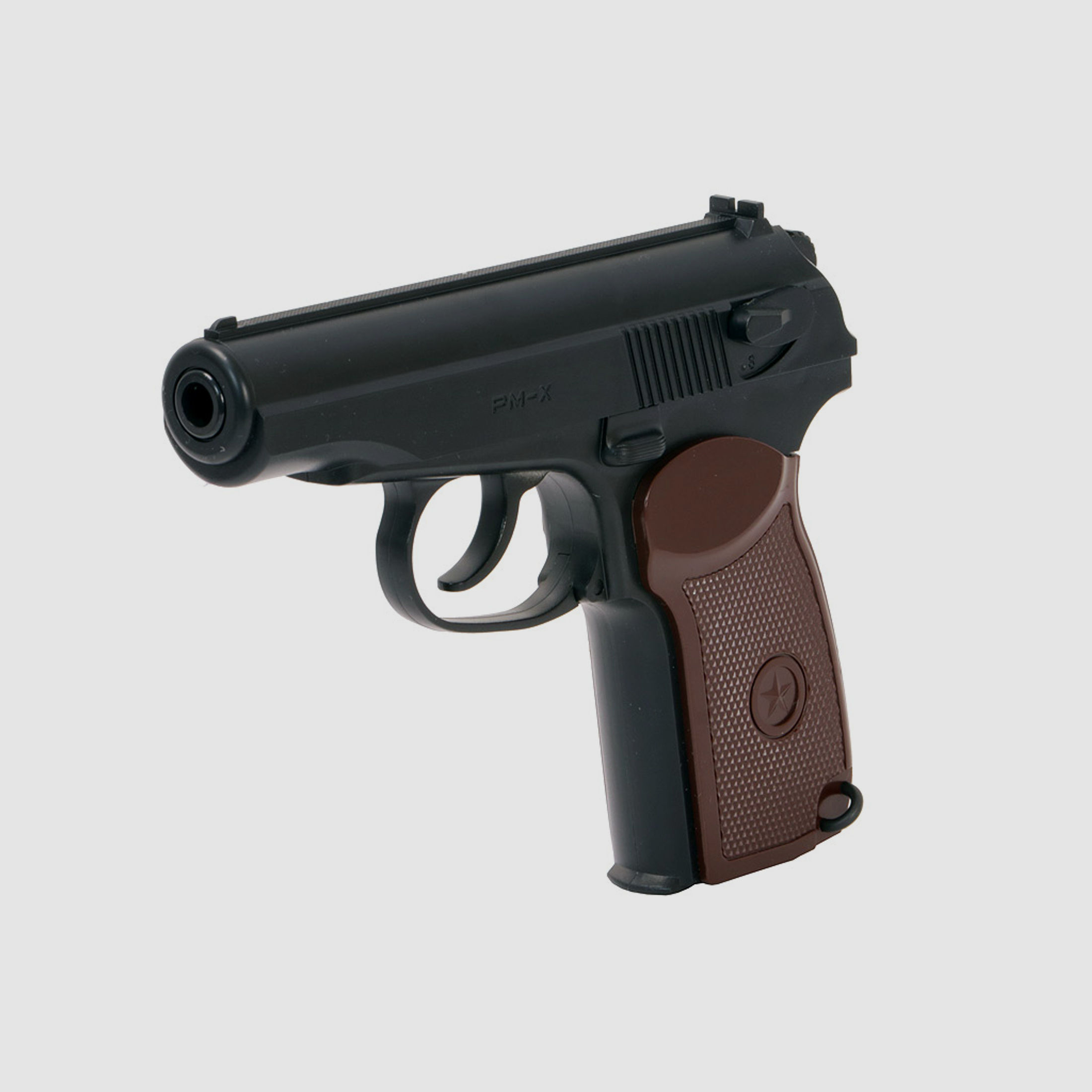 CO2 Pistole Borner PM-X schwarz Kaliber 4,5 mm BB (P18)