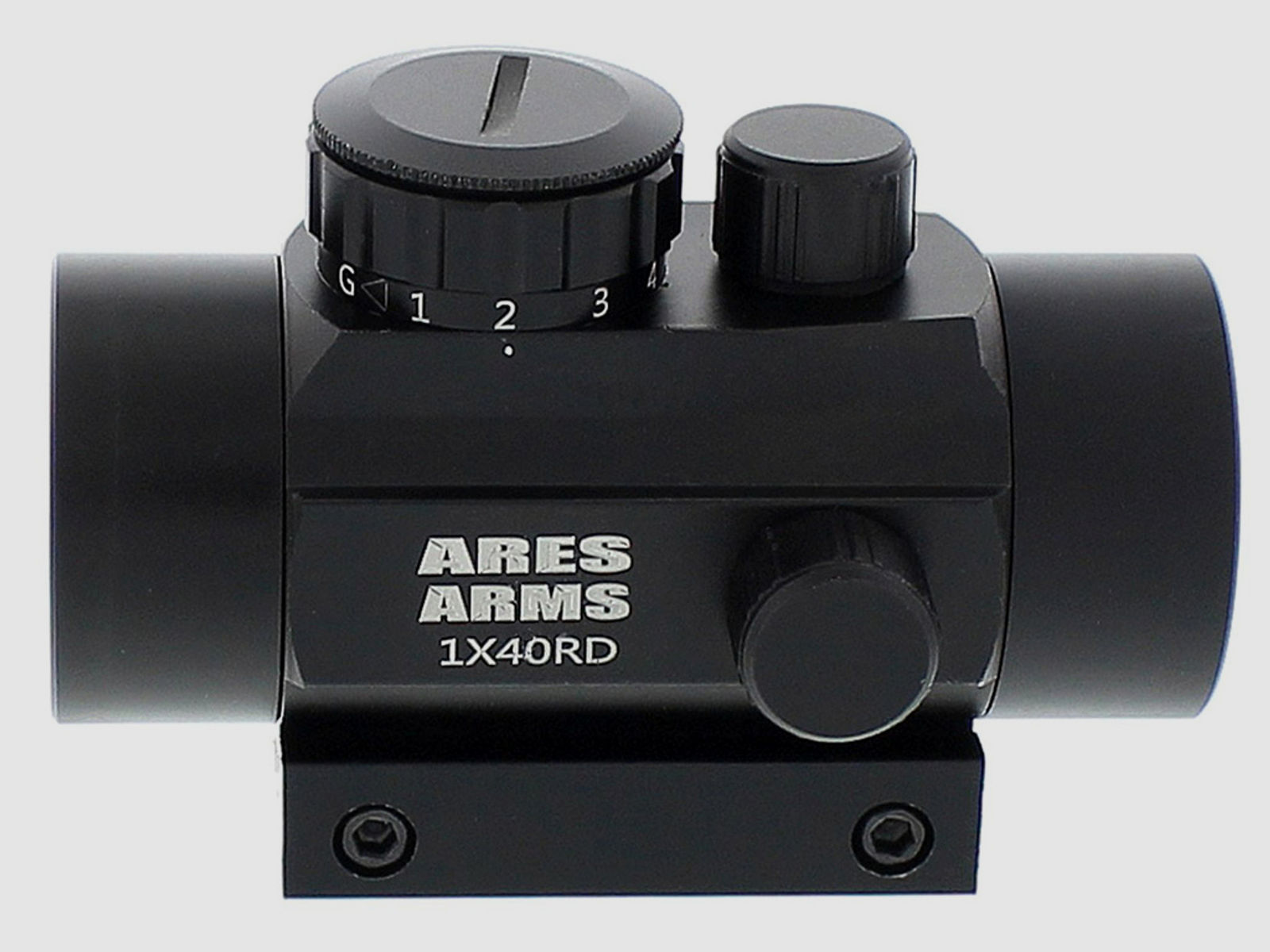 Leuchtpunktvisier Red Green Dot Ares Arms 1x40 RD, Montage fĂĽr Weaver-, Picatinny-Schiene