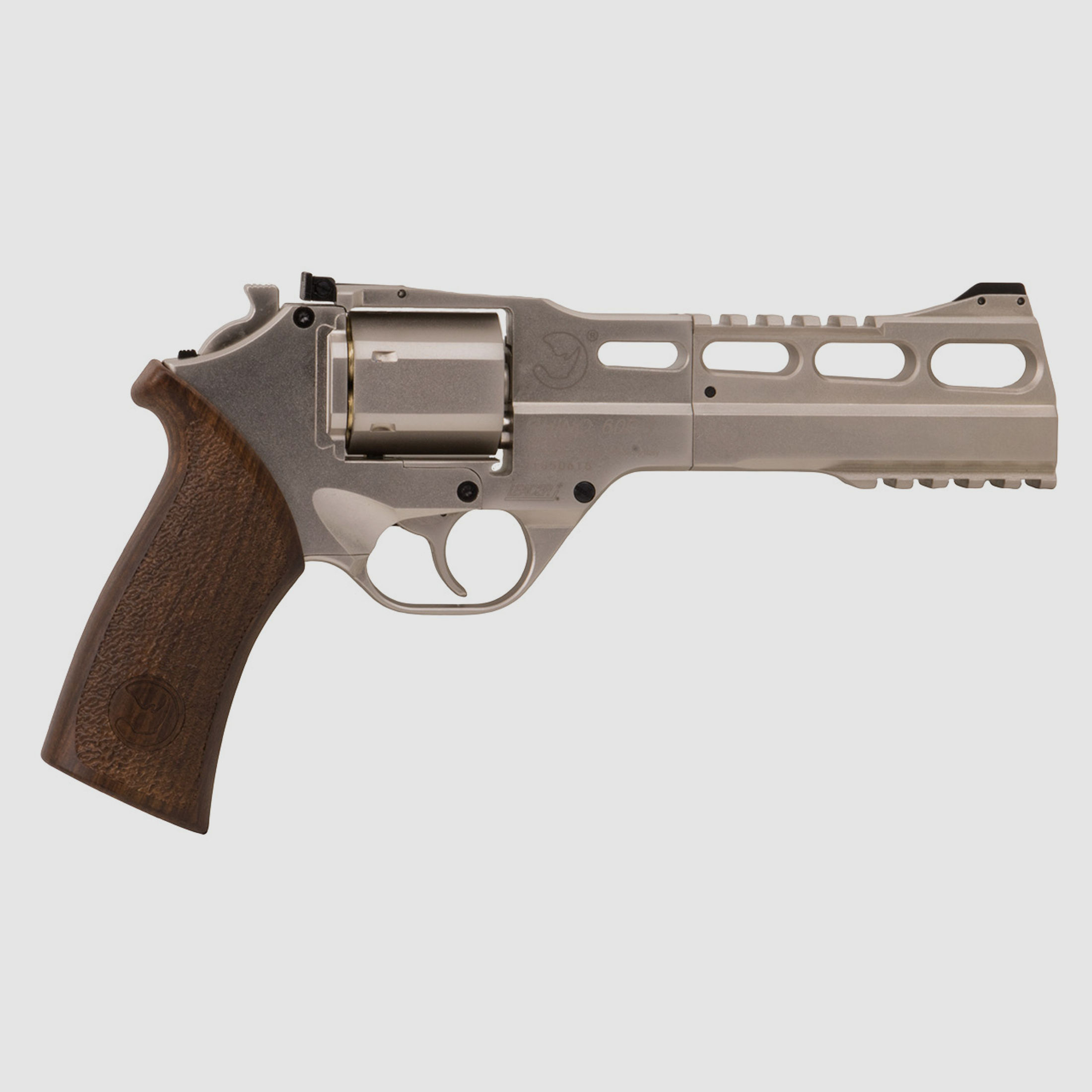 CO2 Revolver Chiappa Rhino 60 DS Chrome Vollmetall nickel Kaliber 4,5 mm BB (P18)