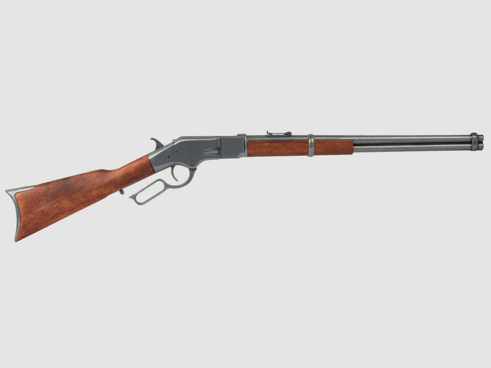 Deko Gewehr Winchester USA 1866 Carbine lever action voll beweglich LĂ¤nge 100 cm altgrau