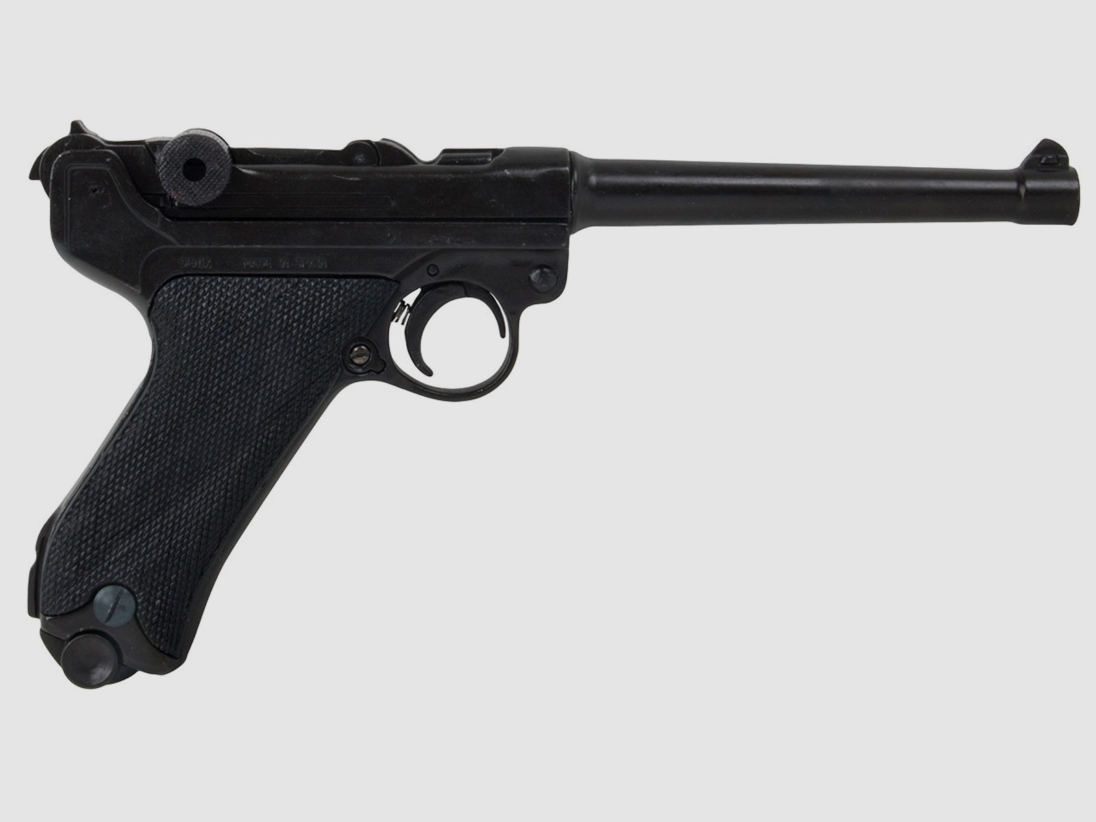 Denix Deko Pistole Luger P08 Deutschland 1898 LĂ¤nge 30 cm schwarz Kunststoffgriffschalen