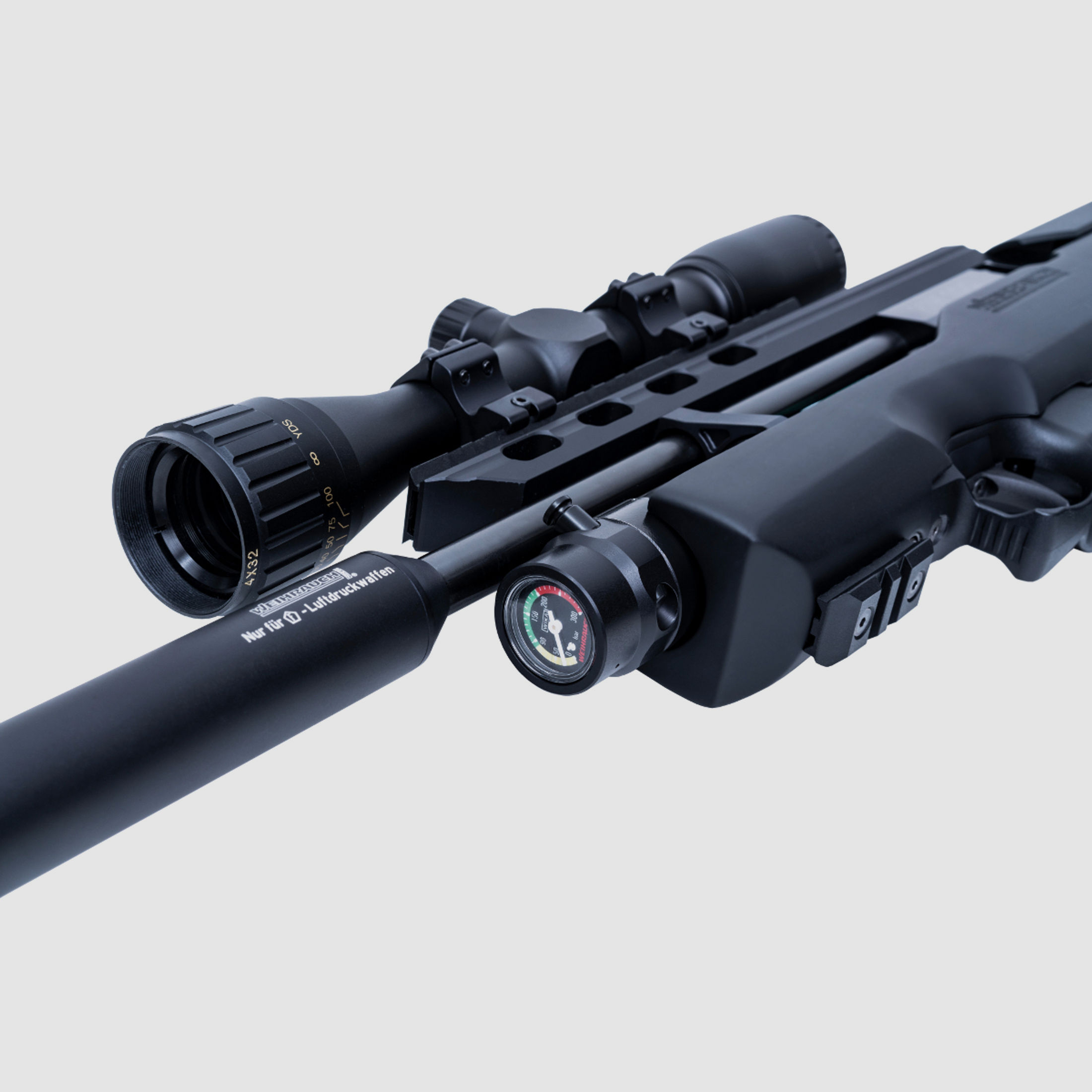 Pressluftgewehr Weihrauch HW 100 Bullpup Carbine, Synthetikschaft, SchalldĂ¤mpfer, Kaliber 4,5 mm (P18)