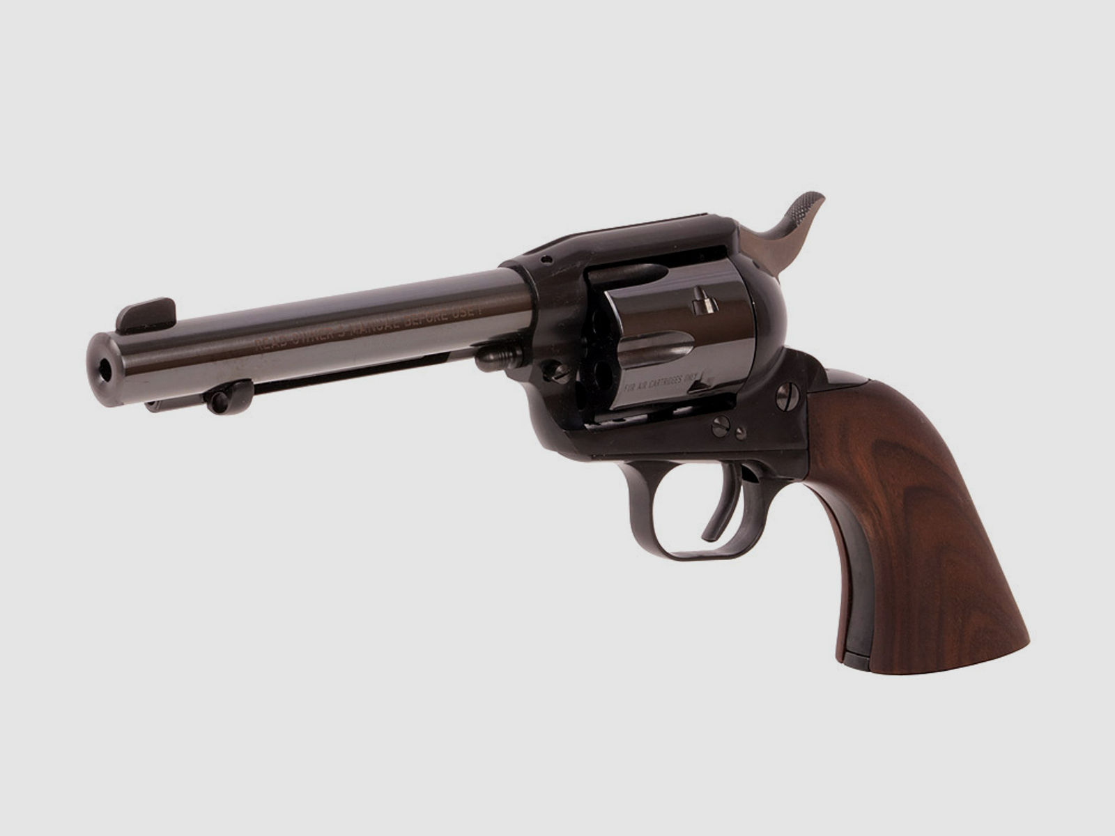 LEP Druckluft Revolver ME Single Action Army 5,5 Zoll Kaliber 4,5 mm (P18) + Handpumpe LEP Patronen Diabolos