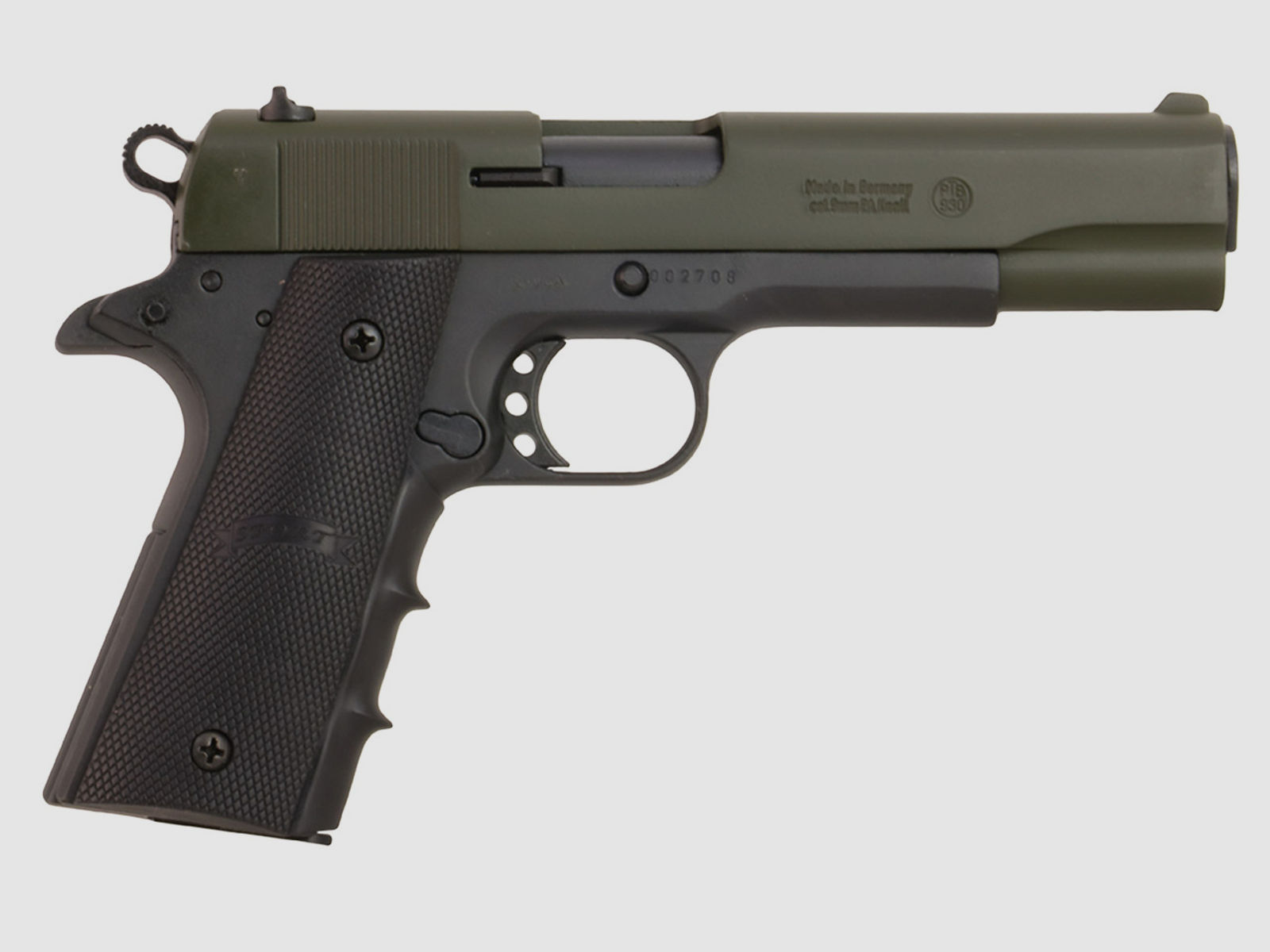 Schreckschuss Pistole Melcher Colour Concept ME 1911 Sport oliv black Kaliber 9 mm P.A.K. (P18)