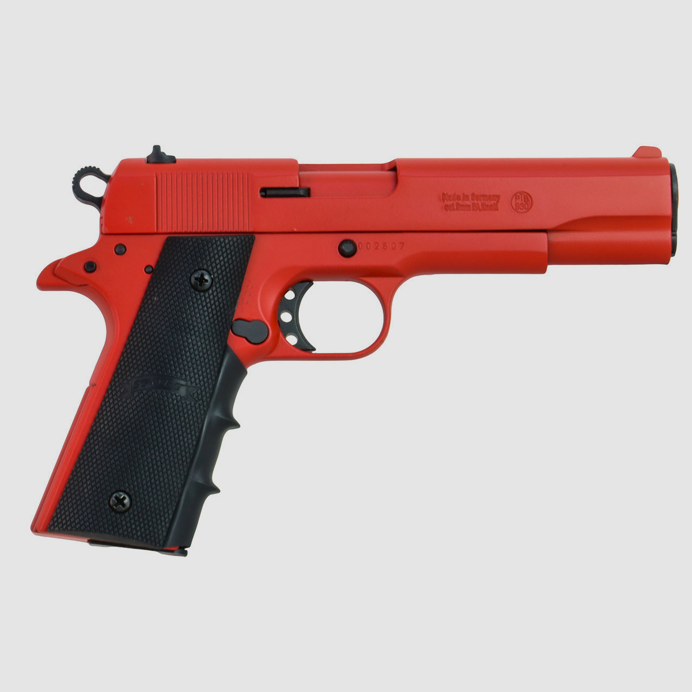 Schreckschuss Pistole Melcher Colour Concept ME 1911 Sport red Kaliber 9 mm P.A.K. (P18) + 50 Schuss