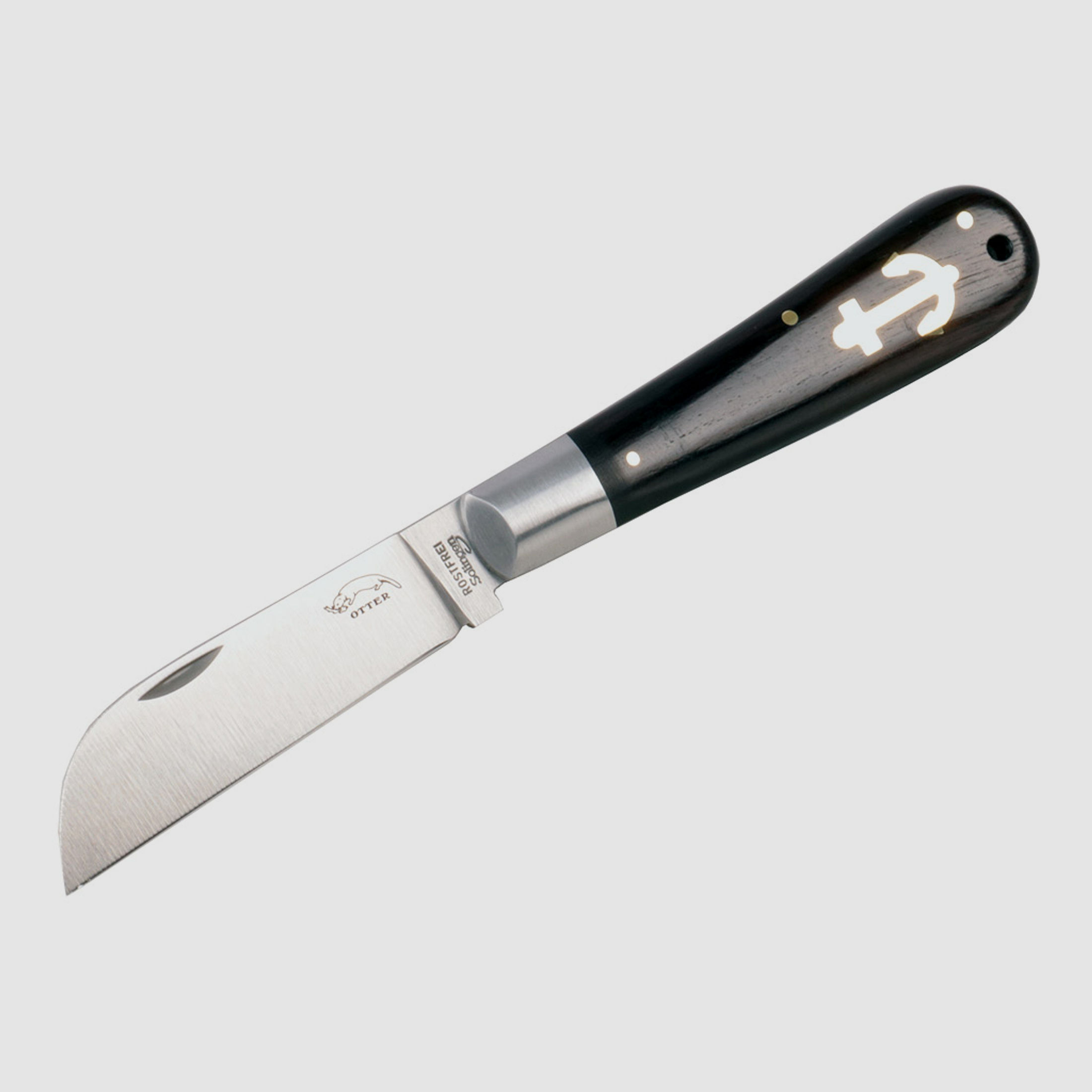 Taschenmesser Otter Ankermesser Grenadill Stahl 1.4034 KlingenlĂ¤nge 8,0 cm Griff Grenadill-Holz