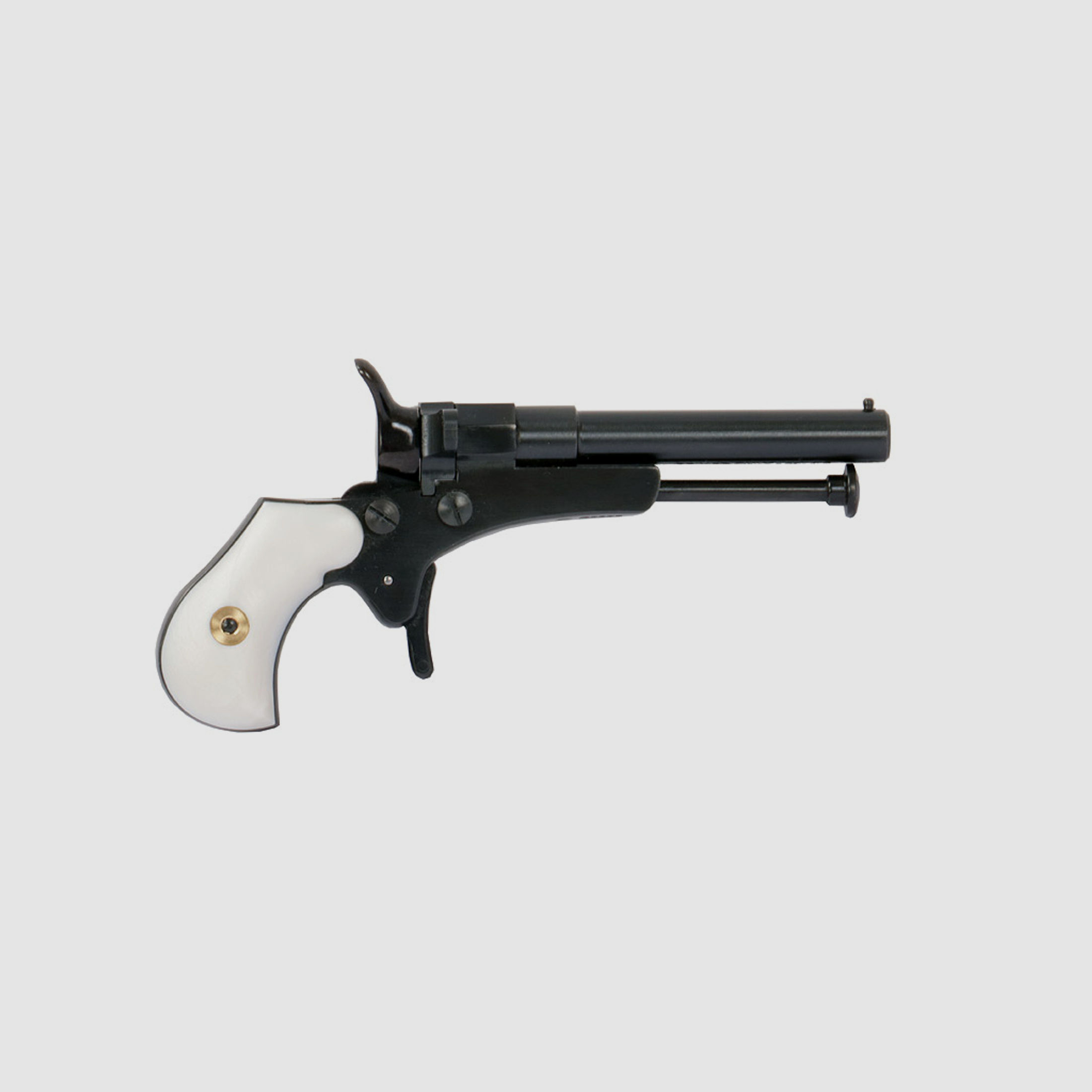 Perkussionspistole Pedersoli Derringer Guardian mit Perlmutt-Griffschalen, Kaliber 4,5 mm (P18)