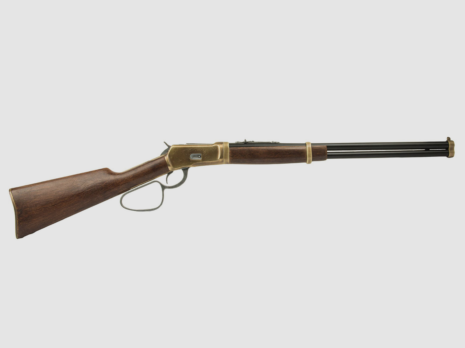 Deko Westerngewehr Kolser Winchester Mod. 92 Carbine USA 1892 realistisches Repetieren mit HĂĽlsenauswurf grĂ¶Ăźerer Repetierhebel 100 cm messing