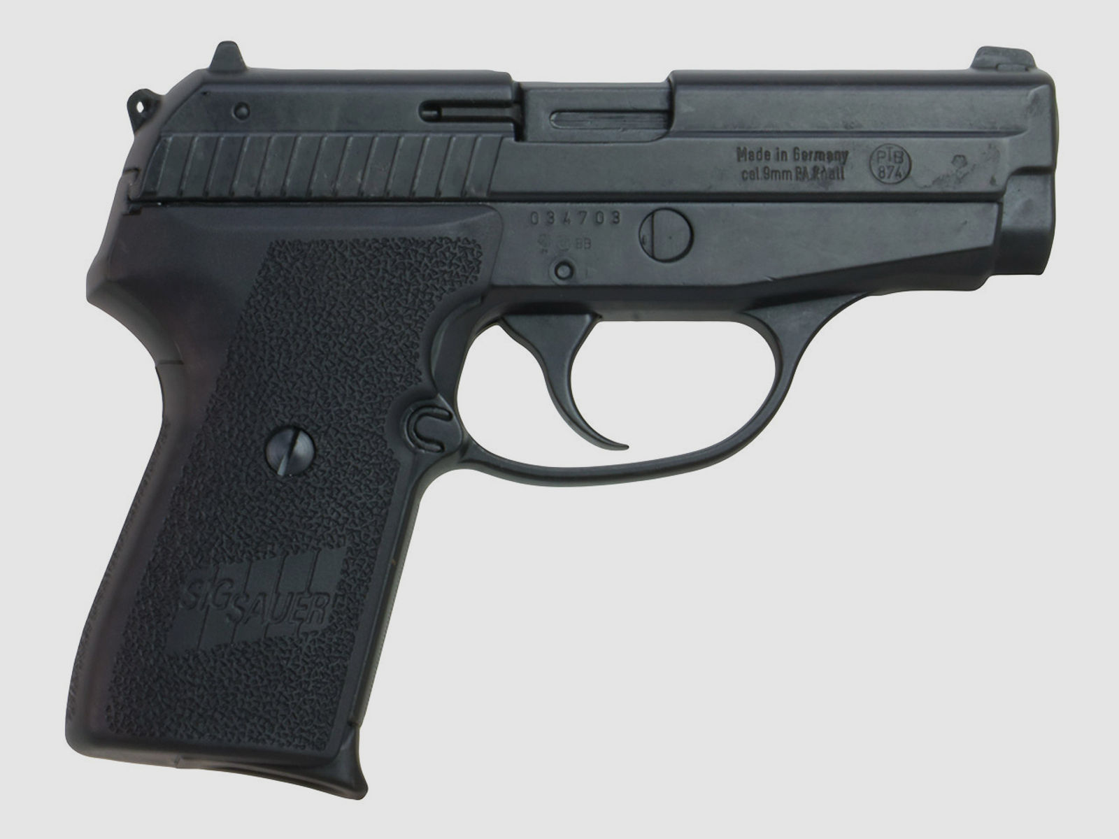 Schreckschuss Pistole Sig Sauer P239 brĂĽniert Kaliber 9 mm P.A.K. (P18) + 50 Schuss